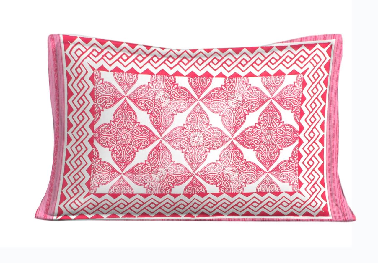 Jaipuri Prints Cotton Single Bedsheet (Multicolor)