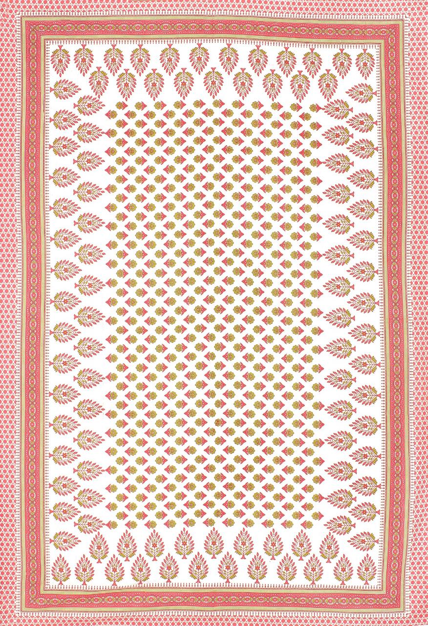 Jaipuri Prints Cotton Single Bedsheet (Multicolor)