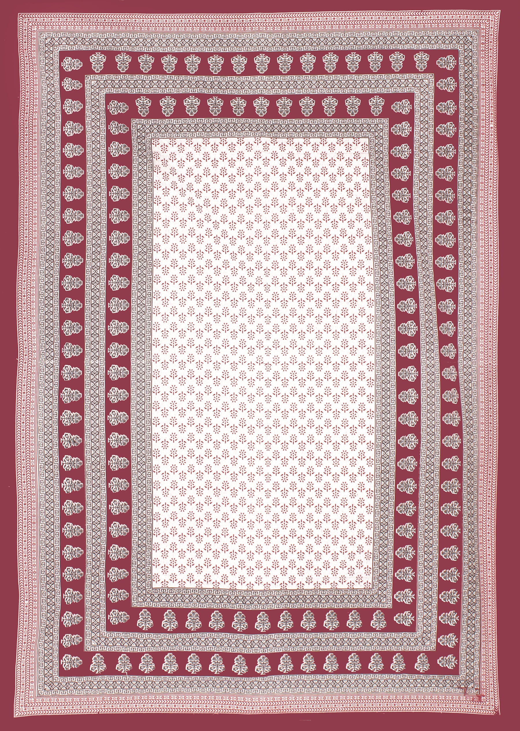 Jaipuri Prints Cotton Single Bedsheet with 1 pillow cover