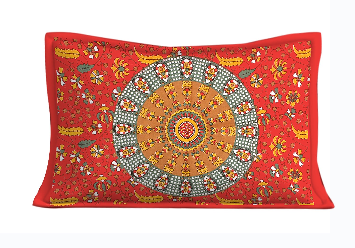 Jaipuri Prints Cotton Single Bedsheet with 1 pillow cover