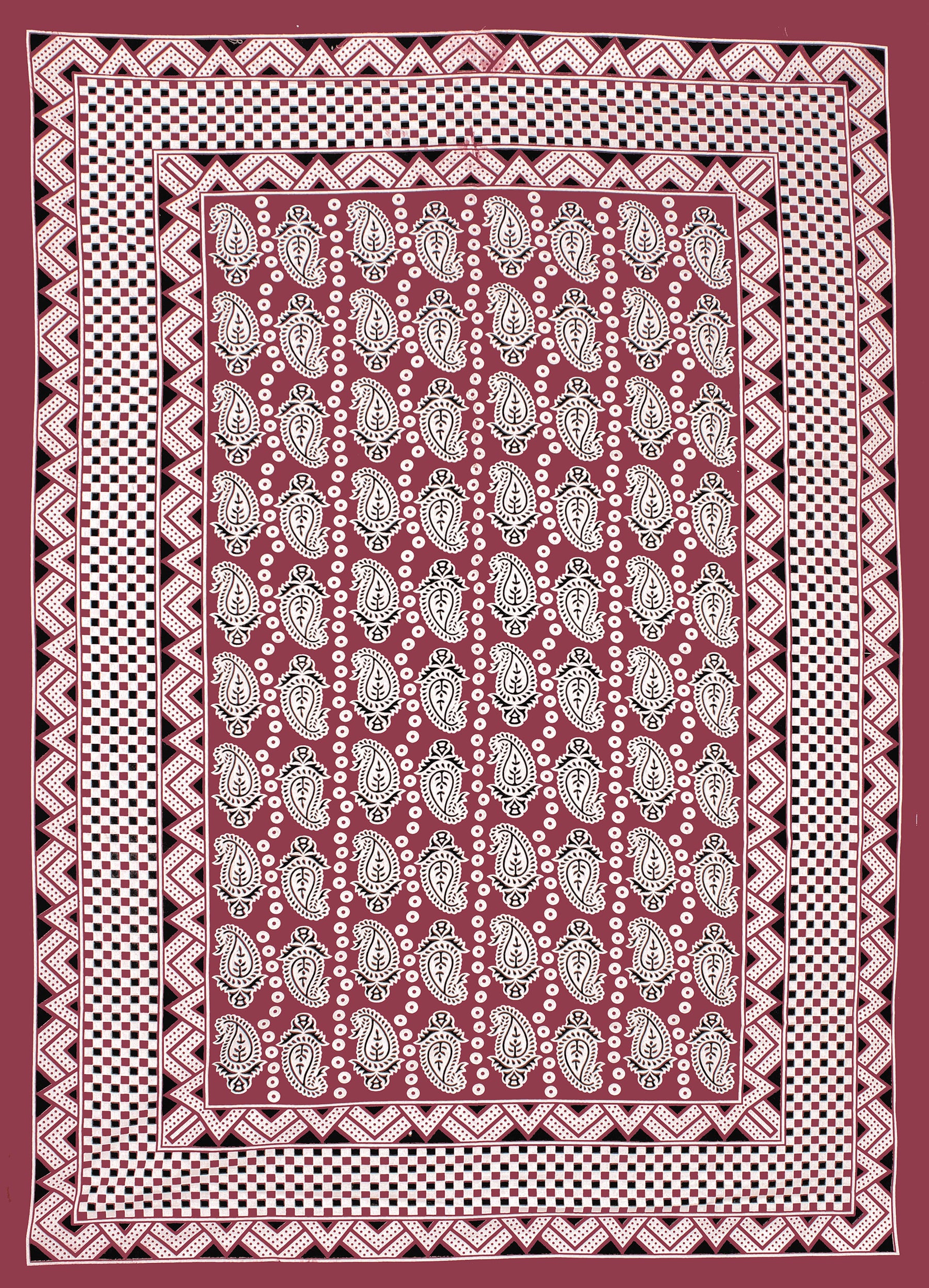 Jaipuri Prints Cotton Single Bedsheet with 1 pillow cover