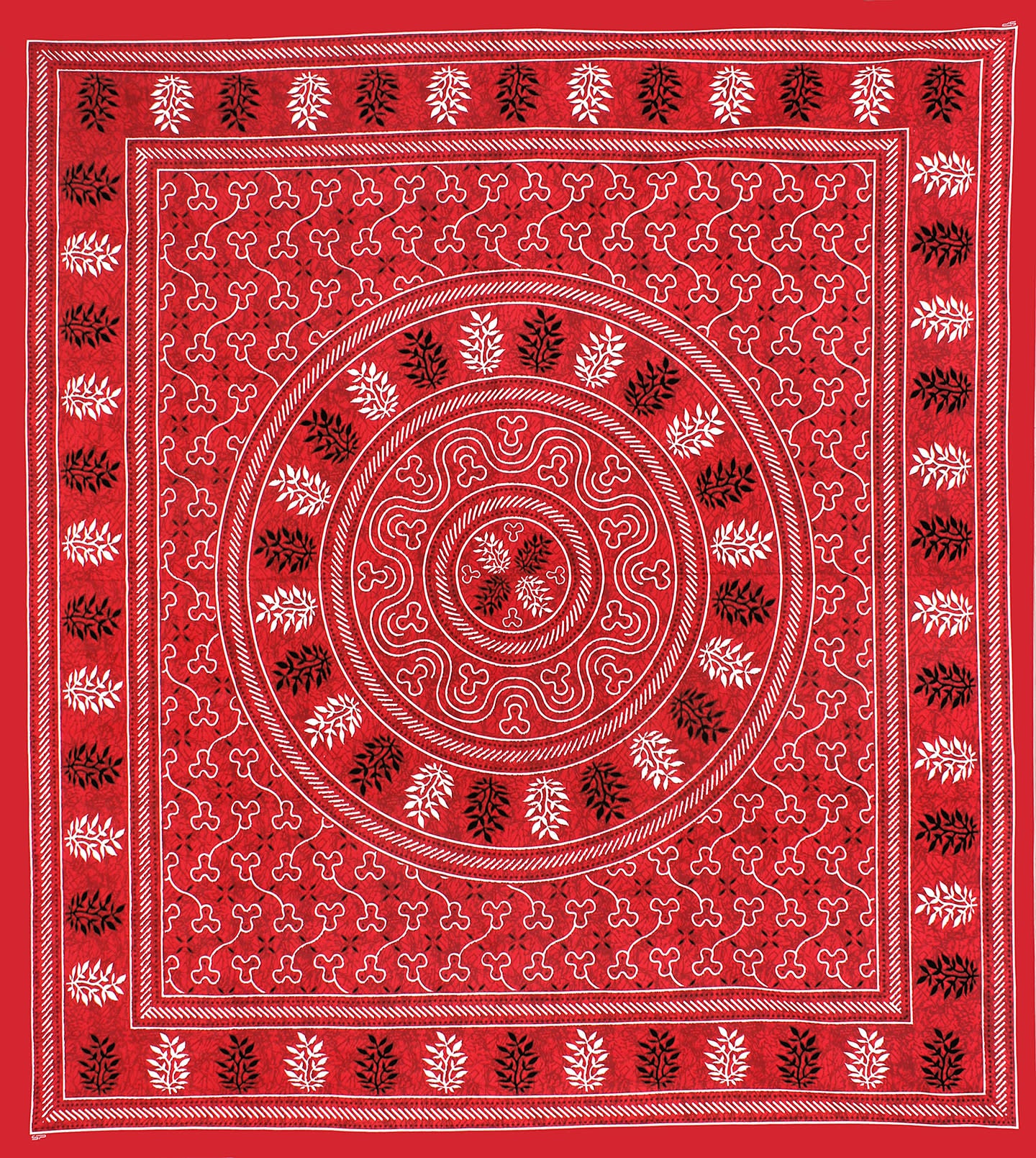 Jaipuri Traditional Double Bed Bedsheet with 2 Pillow Covers