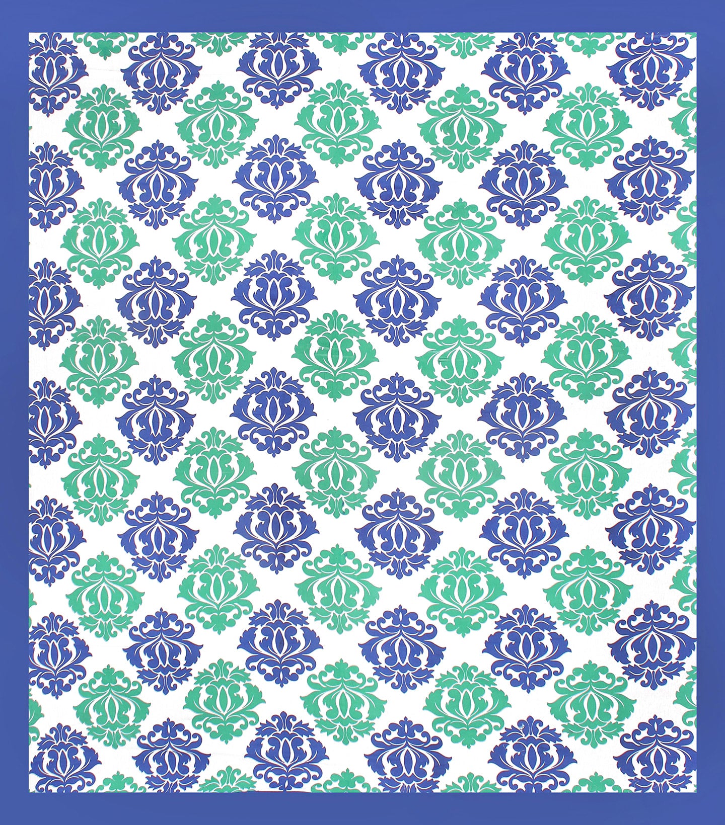 Jaipuri Prints Cotton Double Bedsheet (Blue)