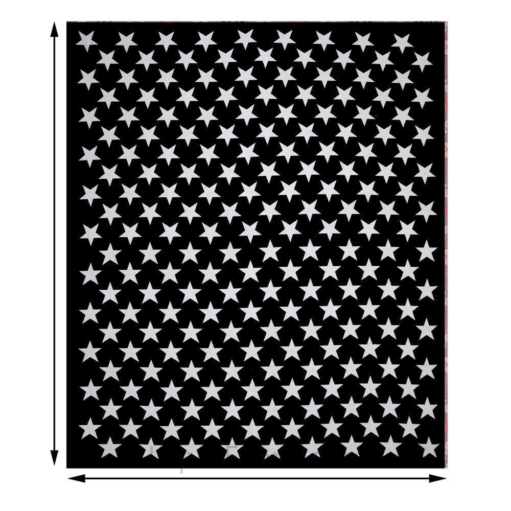 100% Cotton Printed King Bedsheet (Black)