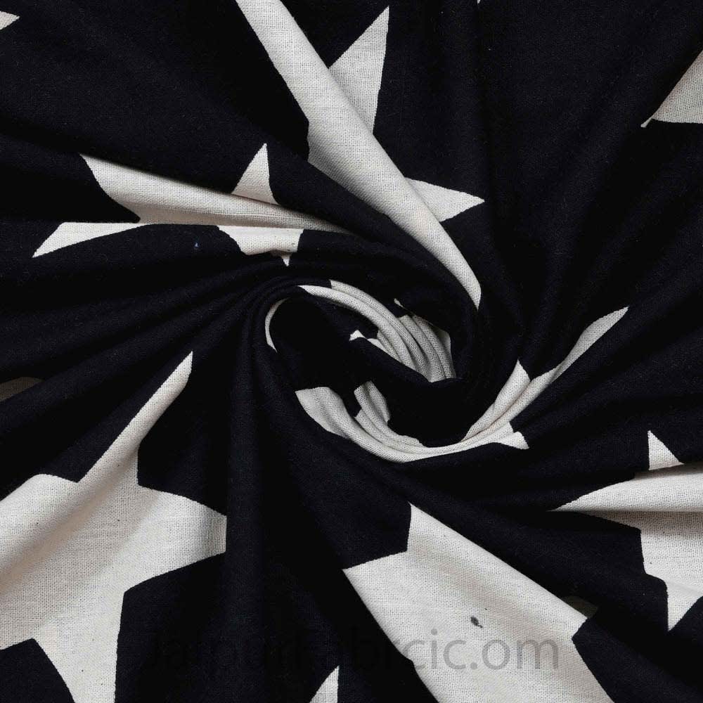 100% Cotton Printed King Bedsheet (Black)
