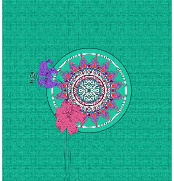 100% Cotton Printed Double Bedsheet (Green)