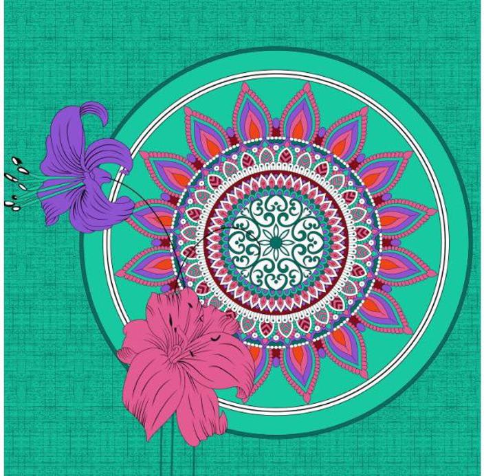 100% Cotton Printed Double Bedsheet (Green)