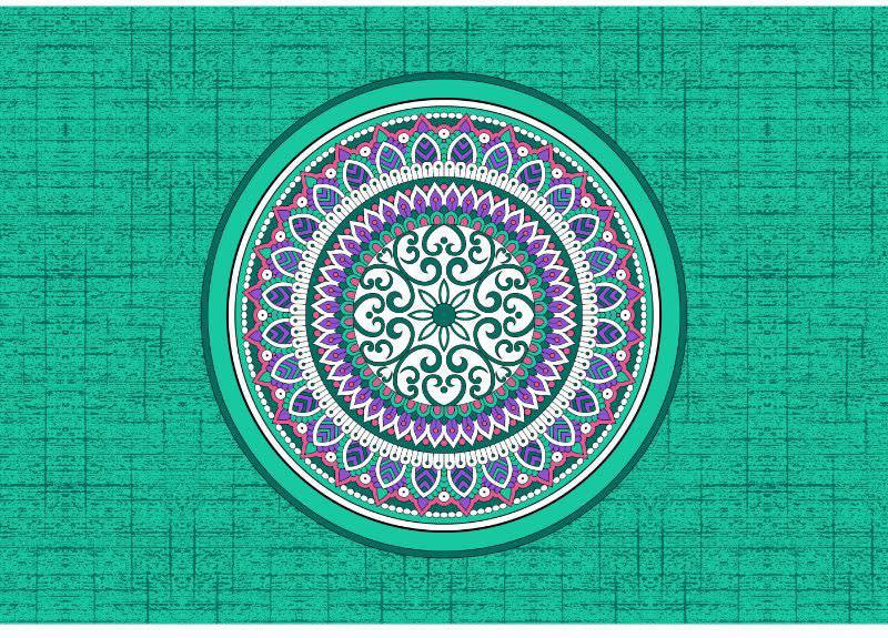 100% Cotton Printed Double Bedsheet (Green)