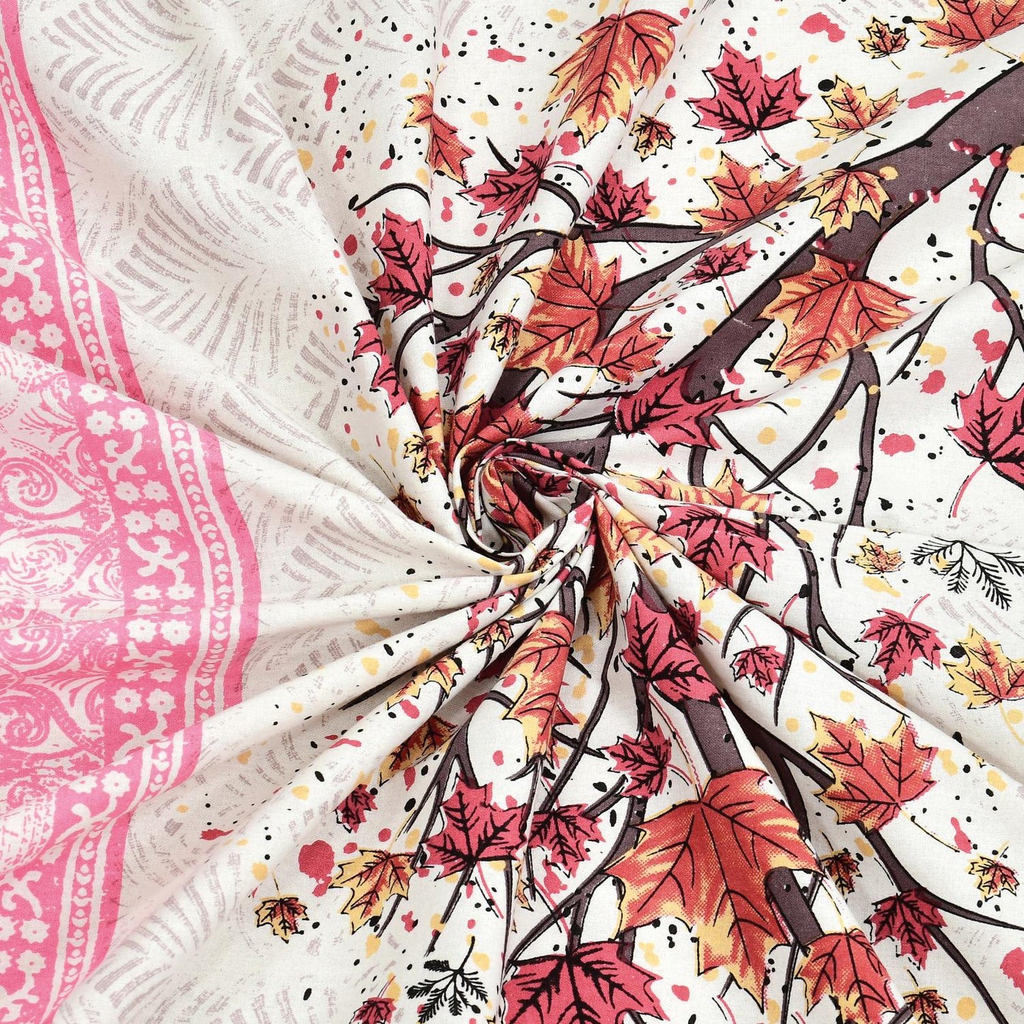 Rajasthan Royal Super Fine Cotton Block Print King Size Bedsheet