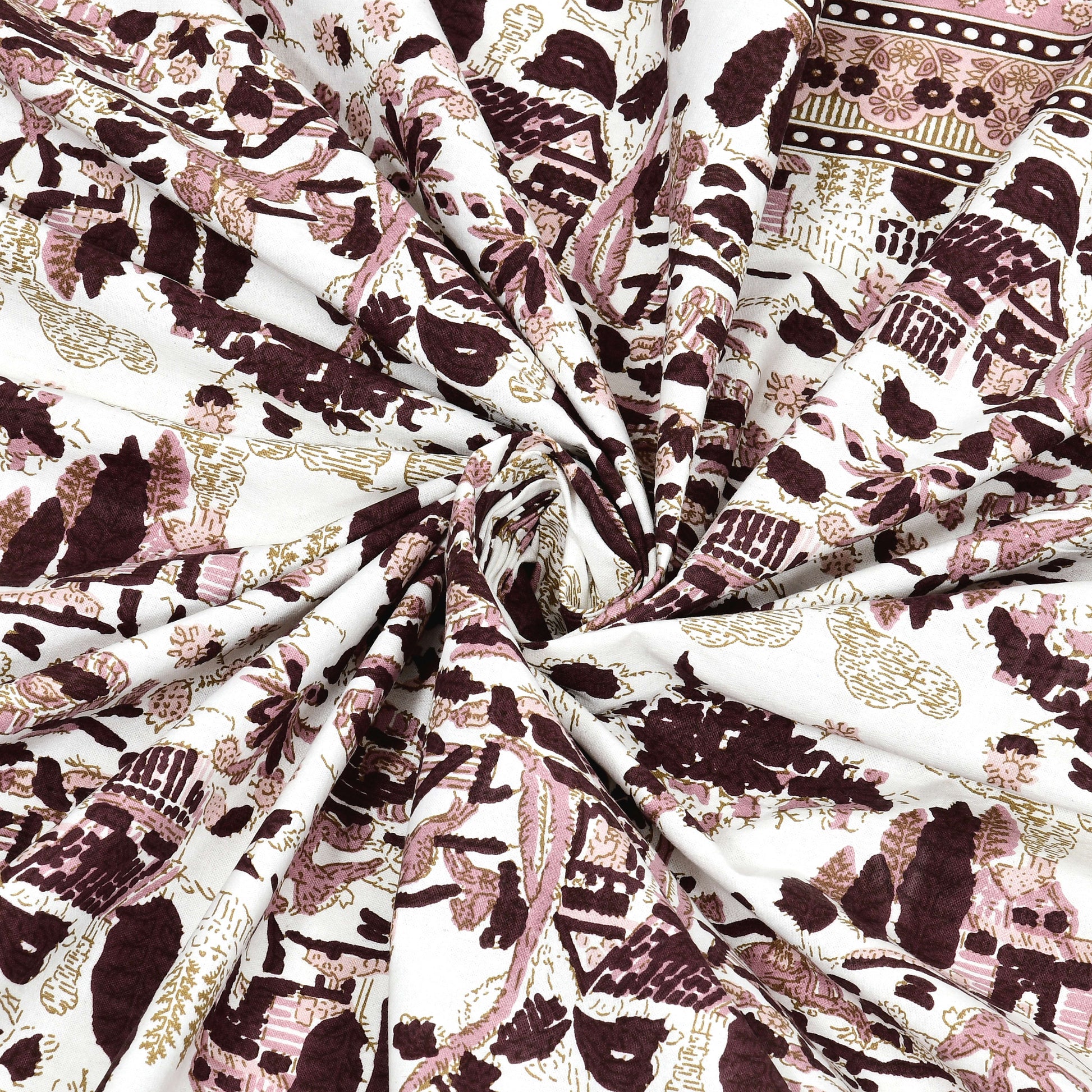 Rajasthan Royal Super Fine Cotton Block Print King Size Bedsheet
