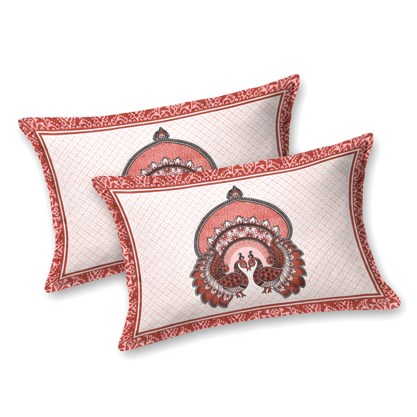 Rajasthan Royal Super Fine Cotton Block Print King Size Bedsheet