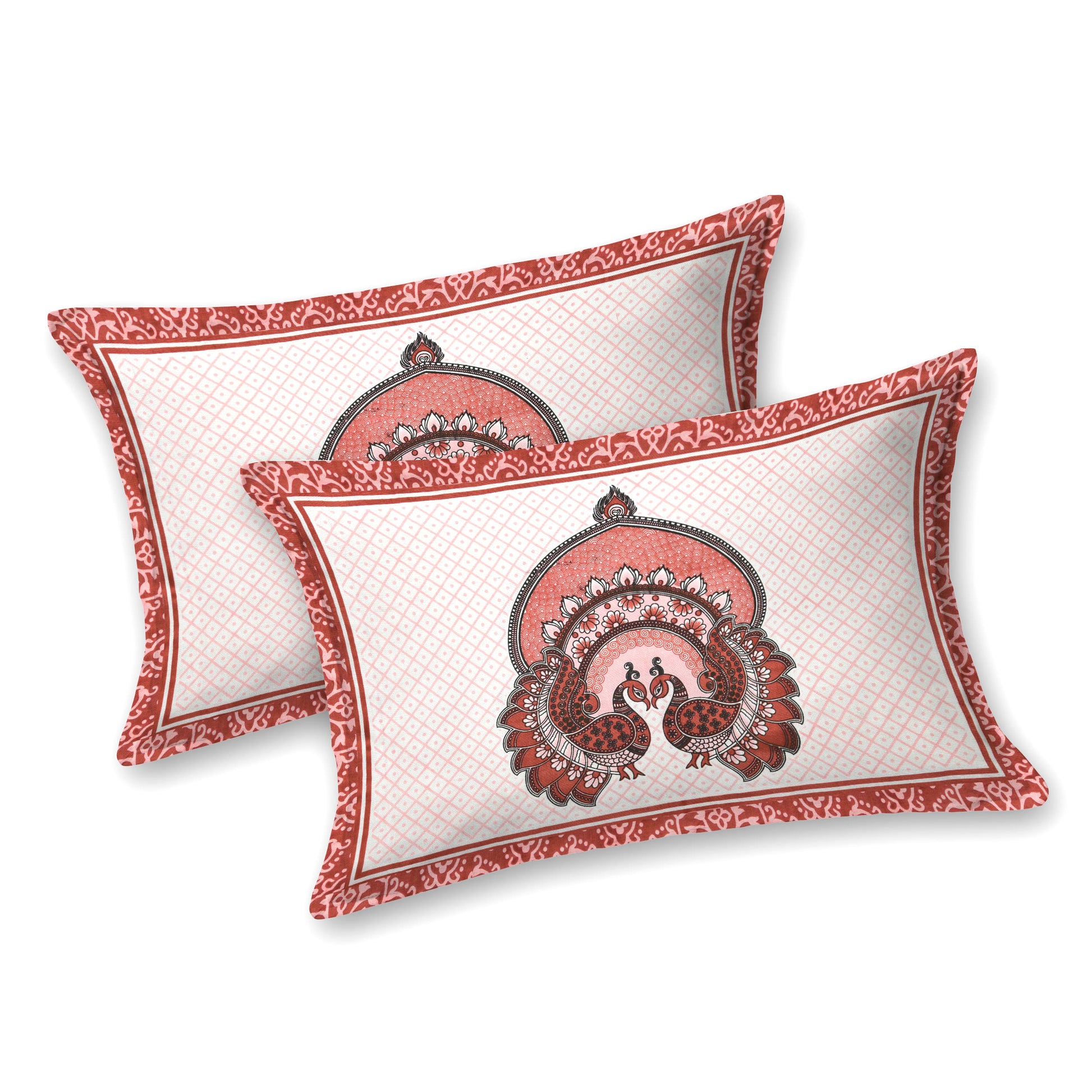 Rajasthan Royal Super Fine Cotton Block Print King Size Bedsheet