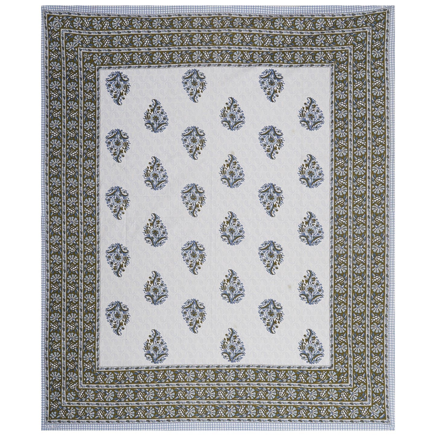 Rajasthan Royal Super Fine Cotton Block Print King Size Bedsheet