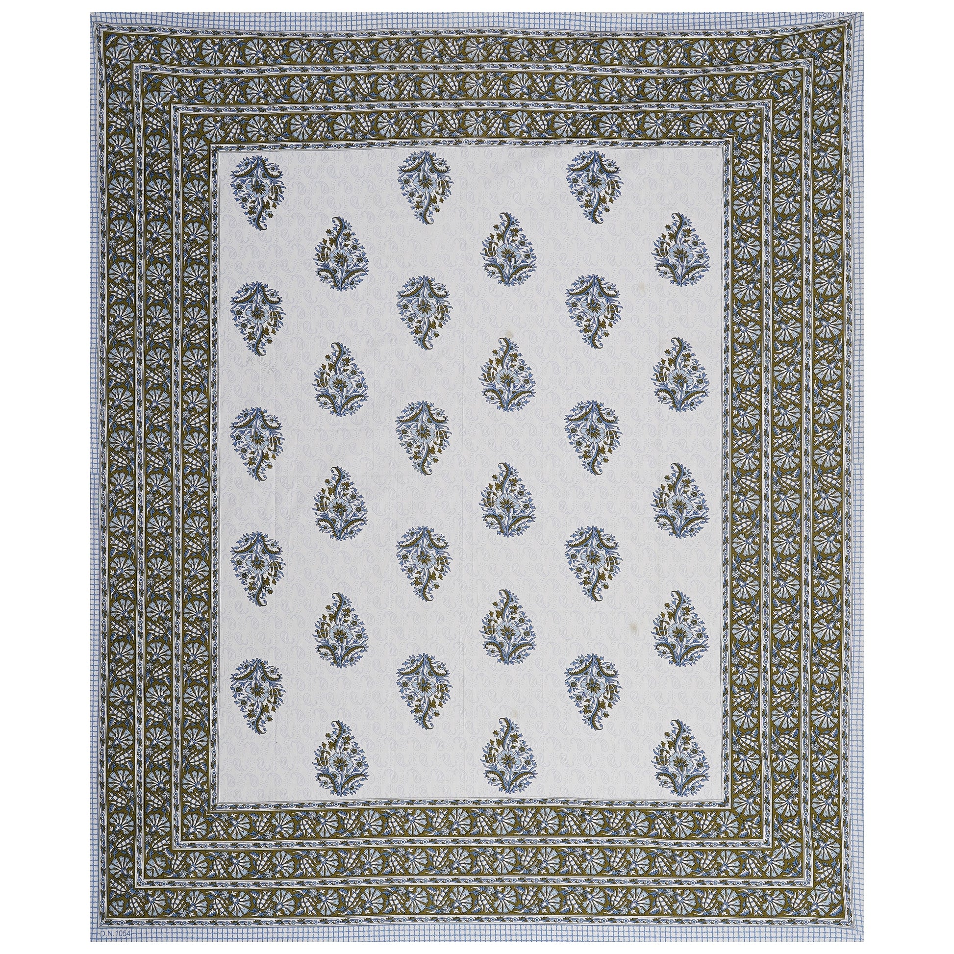 Rajasthan Royal Super Fine Cotton Block Print King Size Bedsheet
