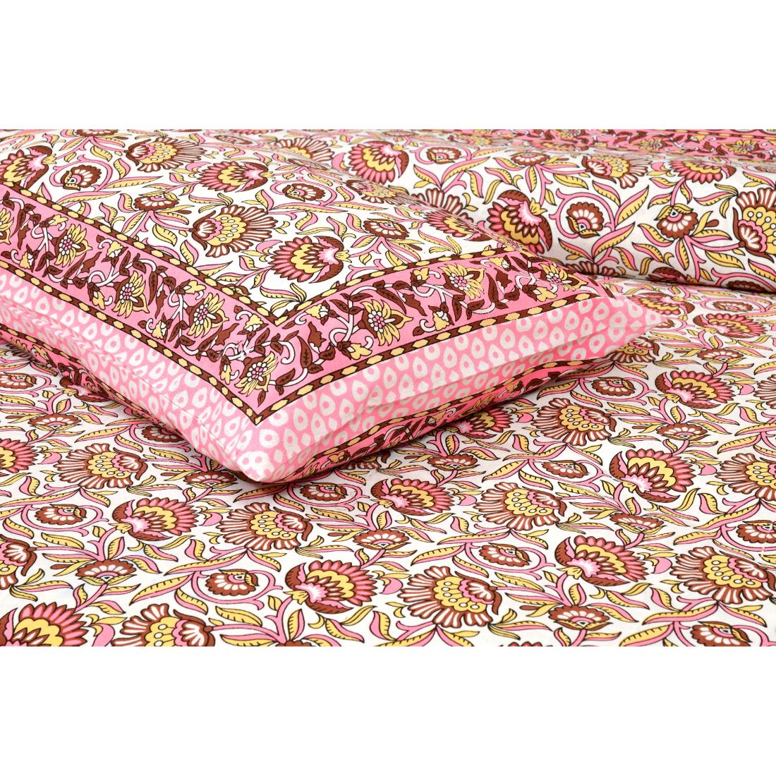 Rajasthan Royal Super Fine Cotton Block Print King Size Bedsheet