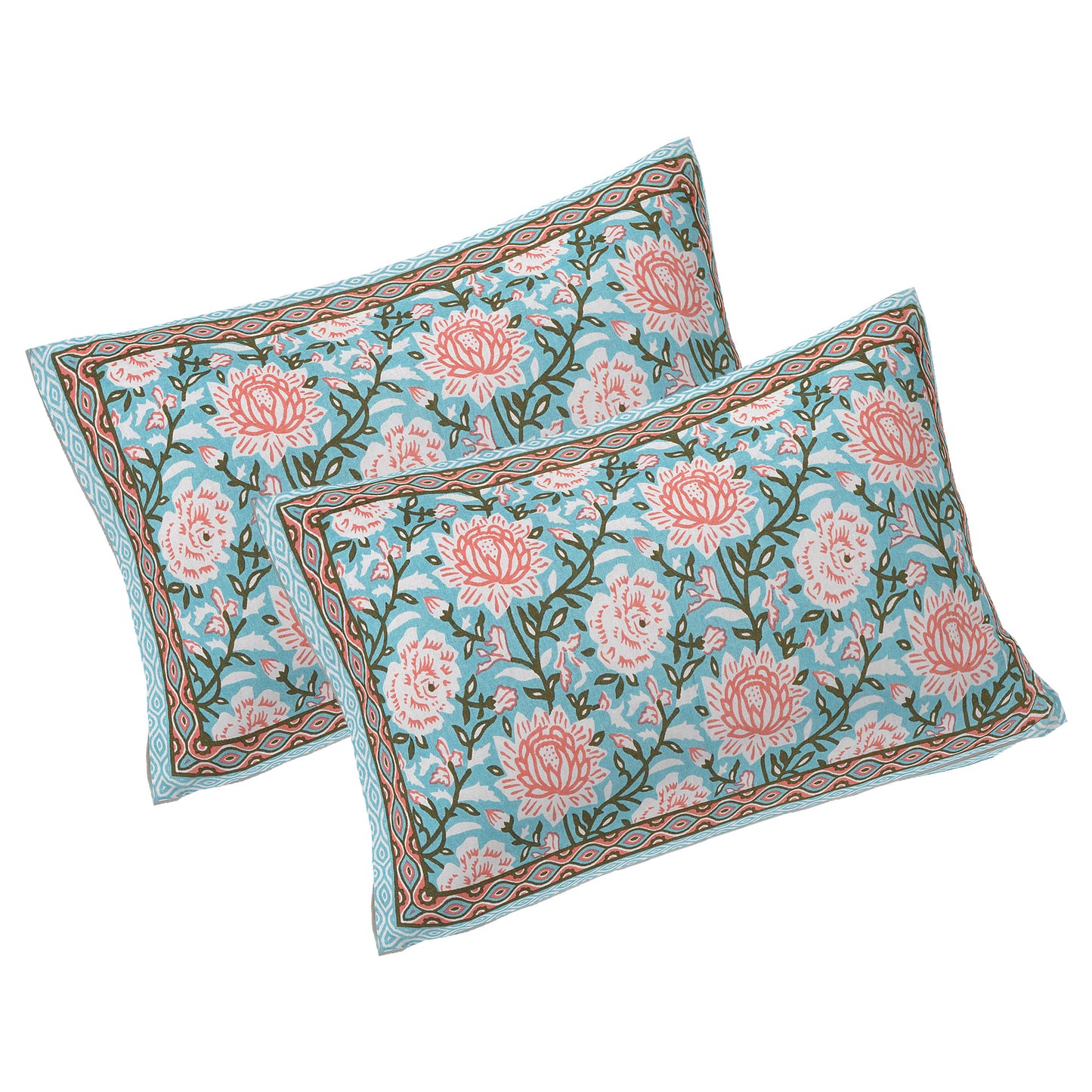 Rajasthan Royal Super Fine Cotton Block Print King Size Bedsheet