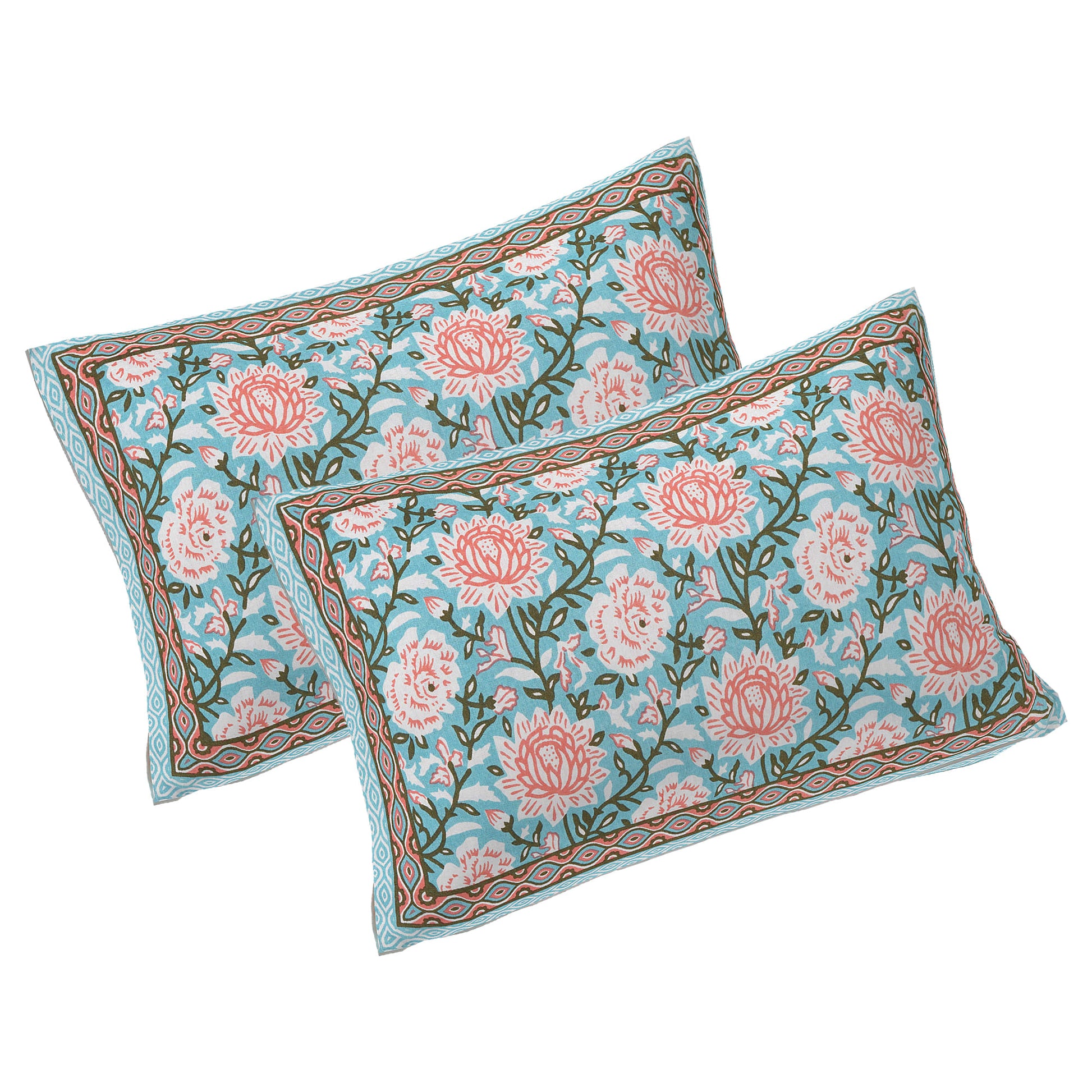 Rajasthan Royal Super Fine Cotton Block Print King Size Bedsheet