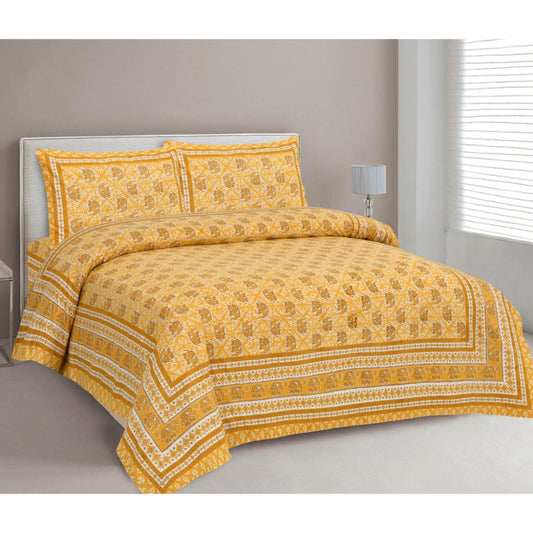 Rajasthan Royal Super Fine Cotton Block Print King Size Bedsheet