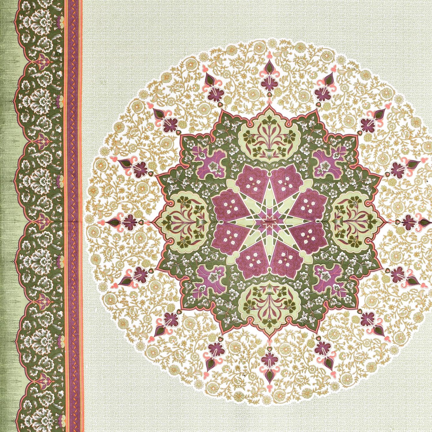 Rajasthan Royal Super Fine Cotton Block Print King Size Bedsheet