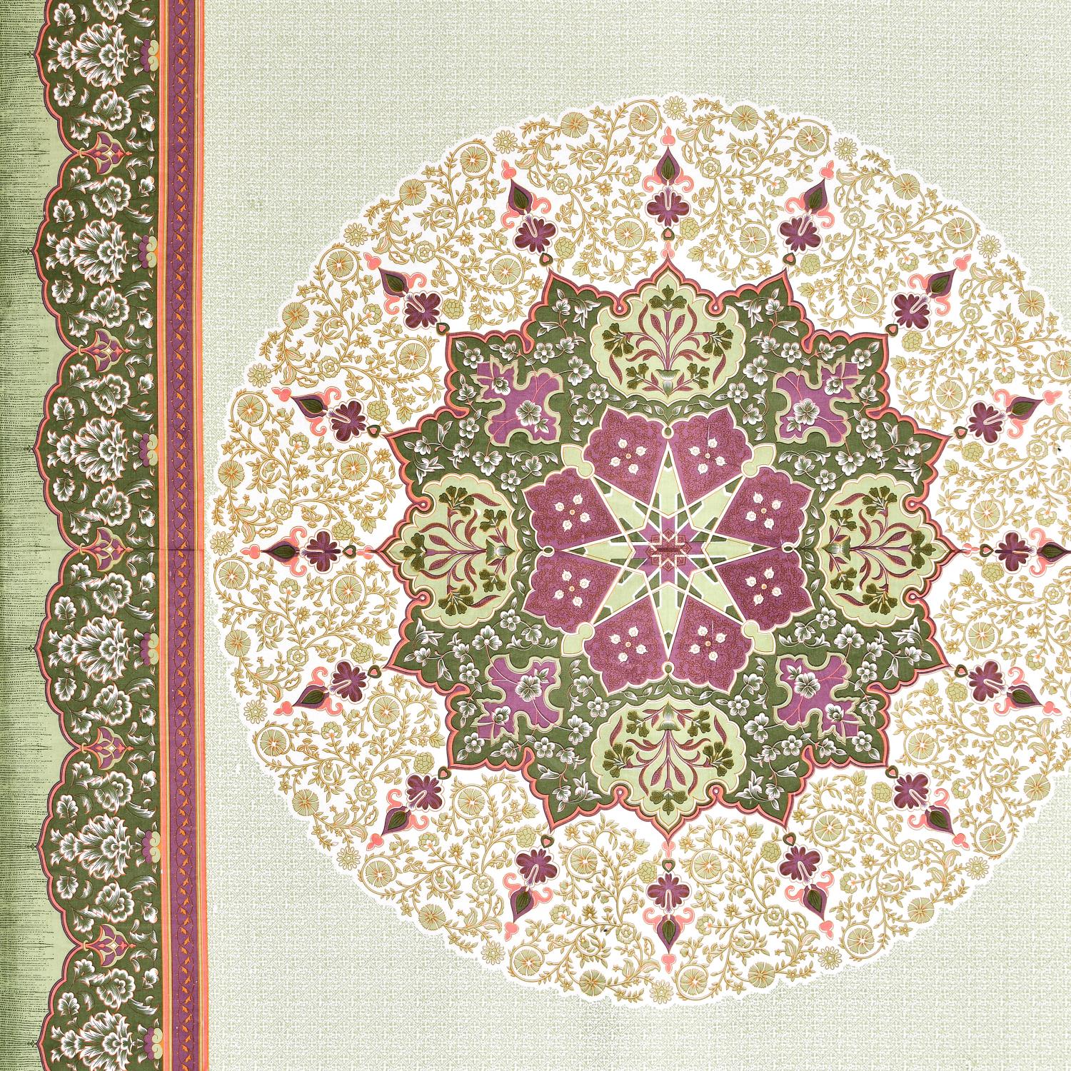 Rajasthan Royal Super Fine Cotton Block Print King Size Bedsheet