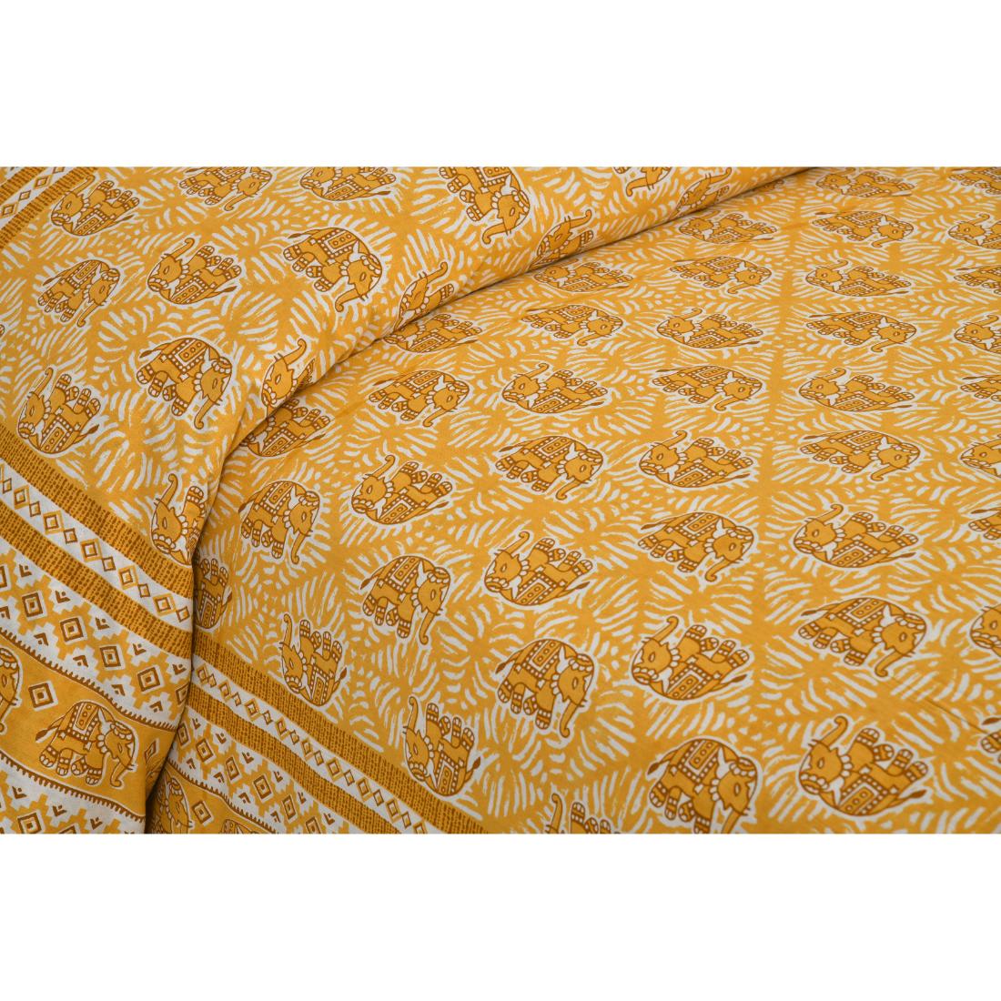 Rajasthan Royal Super Fine Cotton Block Print King Size Bedsheet