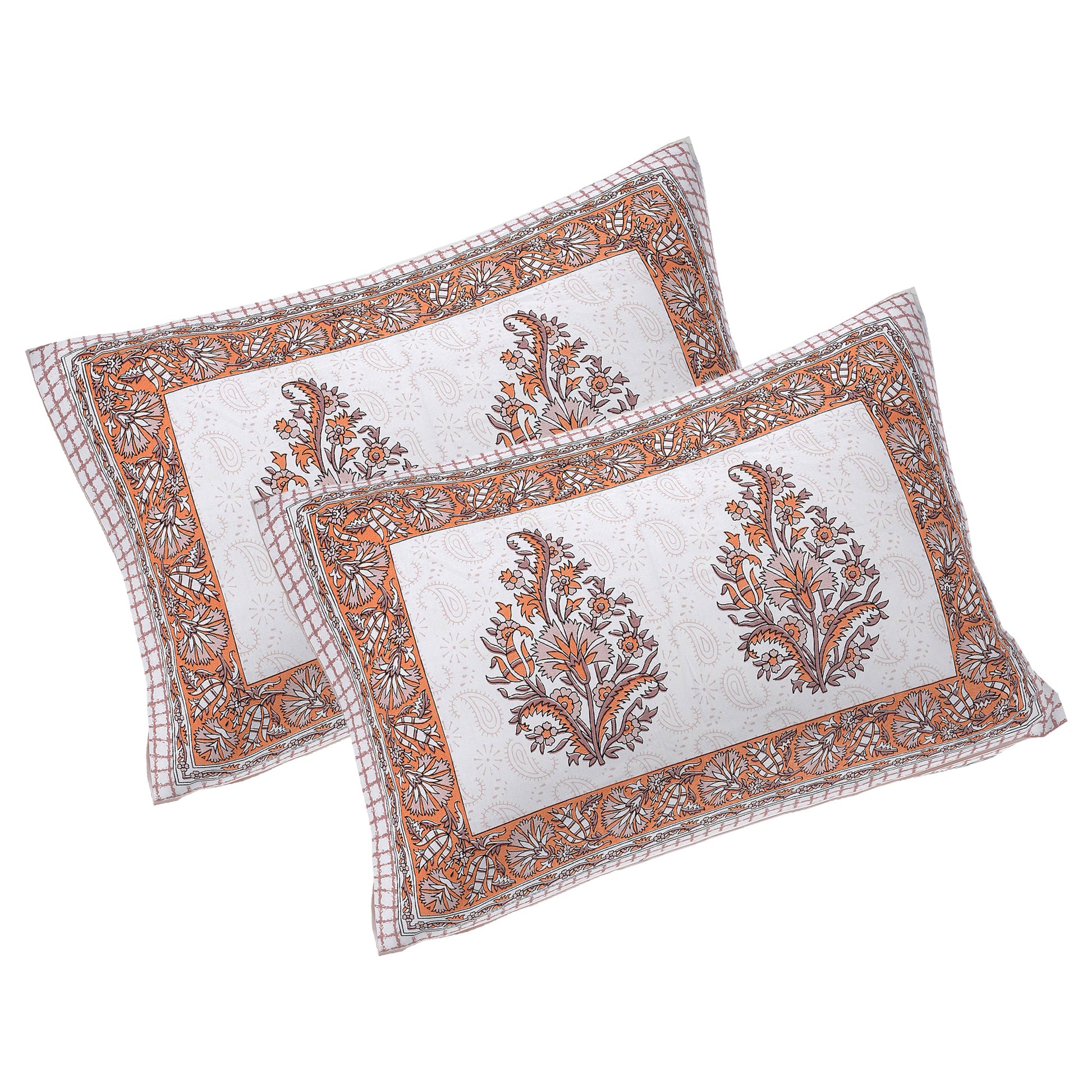 Rajasthan Royal Super Fine Cotton Block Print King Size Bedsheet
