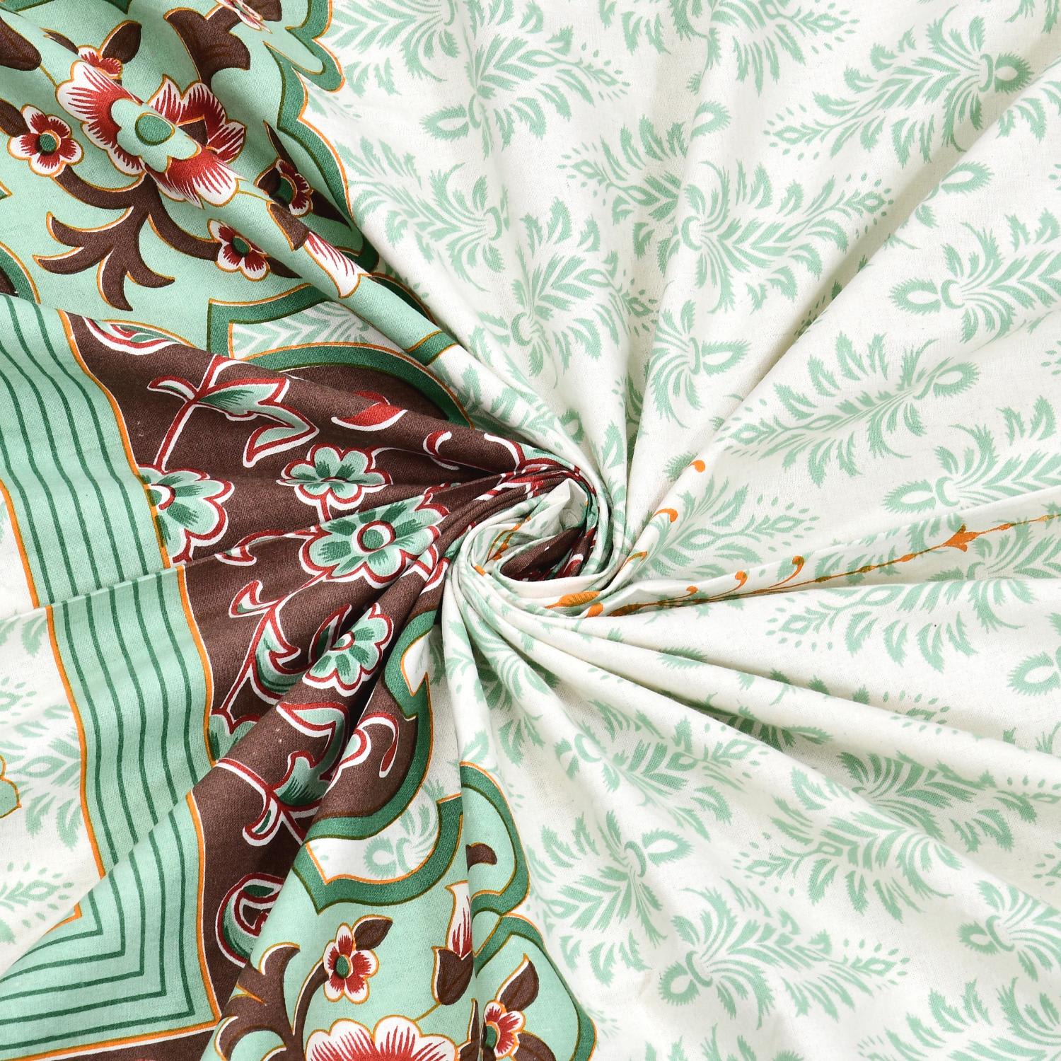 Rajasthan Royal Super Fine Cotton Block Print King Size Bedsheet