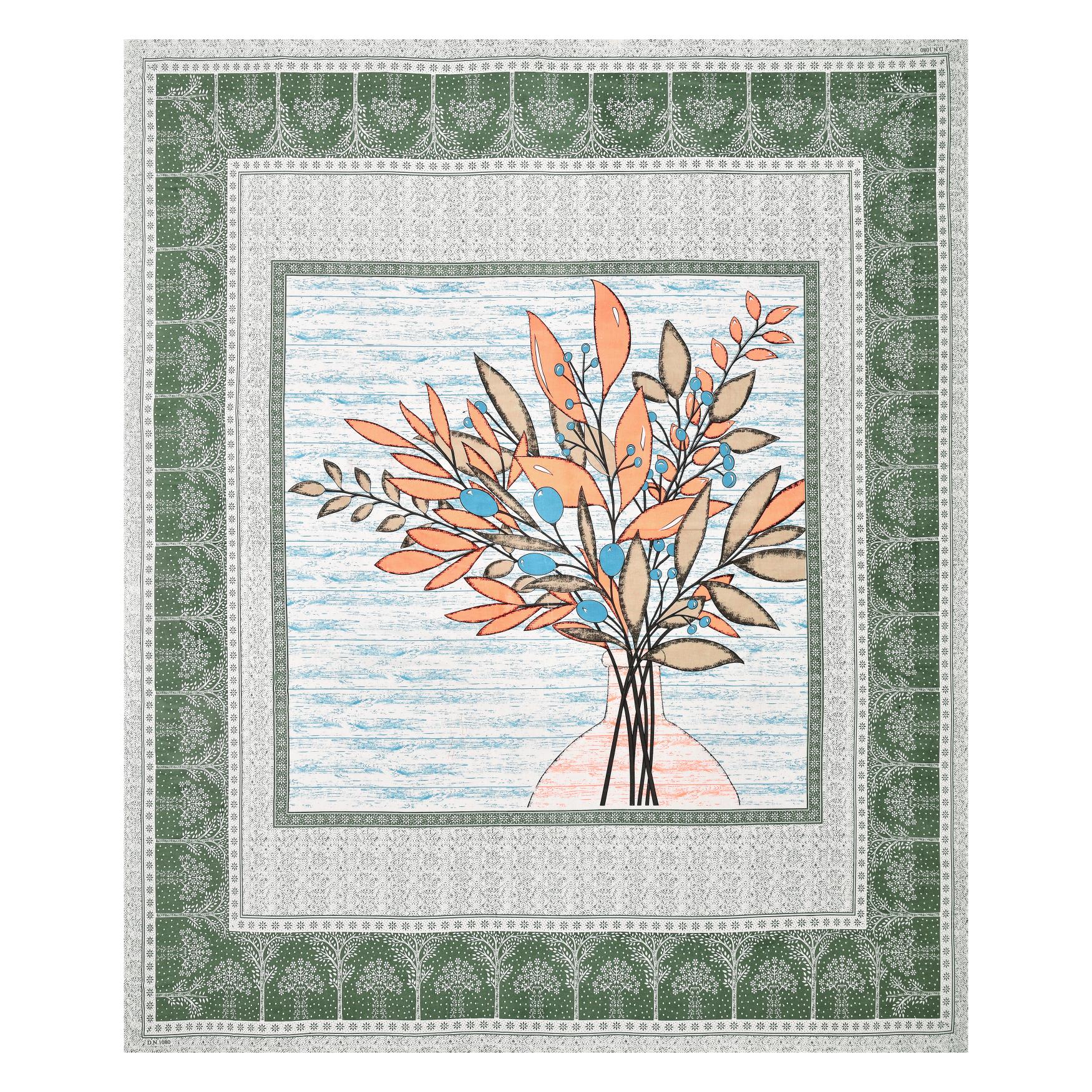 Rajasthan Royal Super Fine Cotton Block Print King Size Bedsheet
