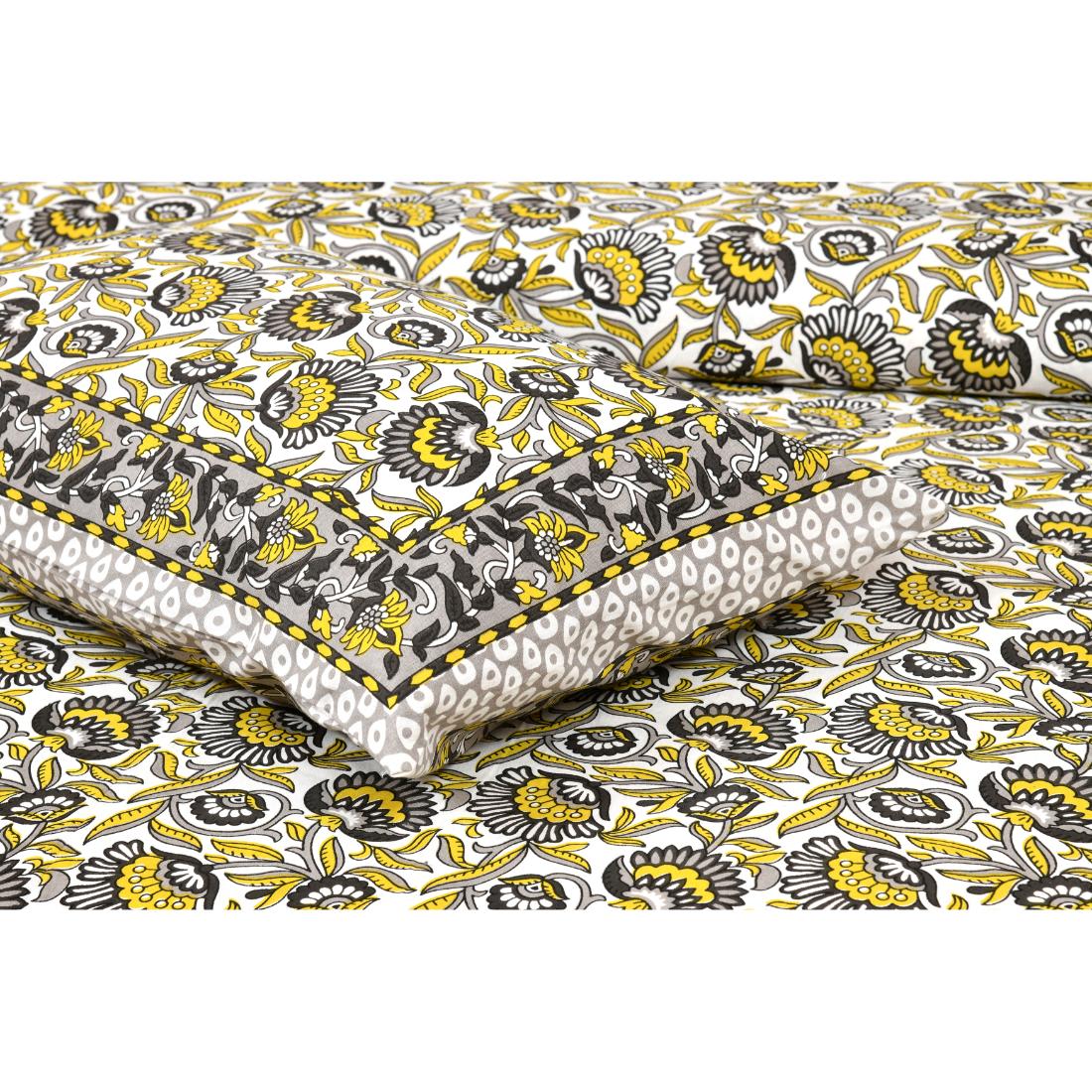 Rajasthan Royal Super Fine Cotton Block Print King Size Bedsheet