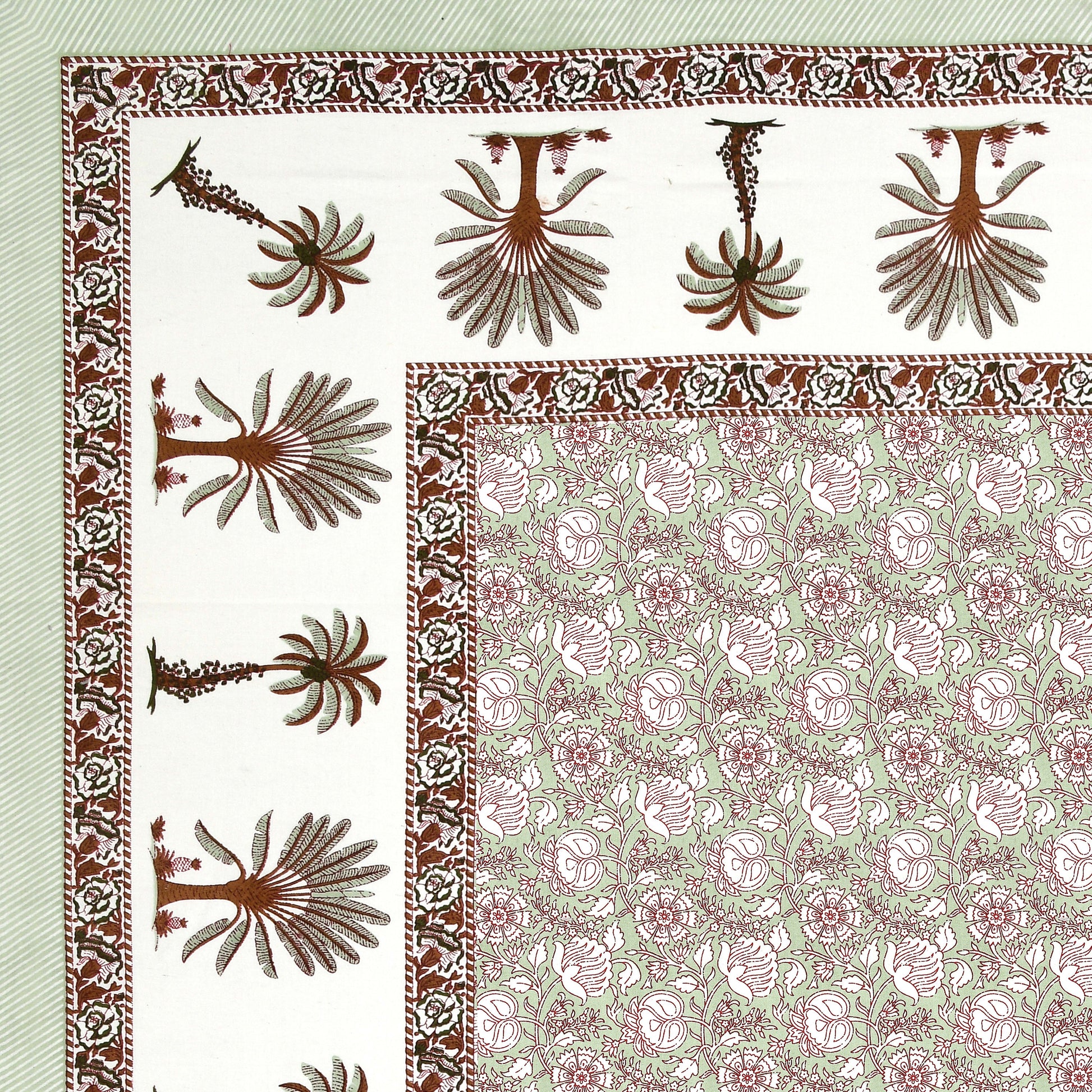 Rajasthan Royal Super Fine Cotton Block Print King Size Bedsheet