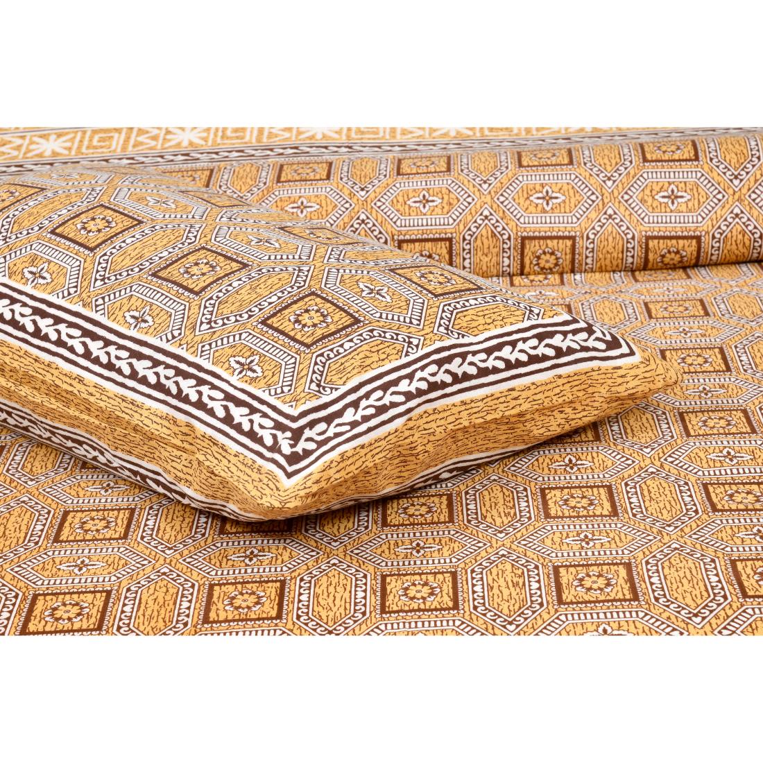Rajasthan Royal Super Fine Cotton Block Print King Size Bedsheet