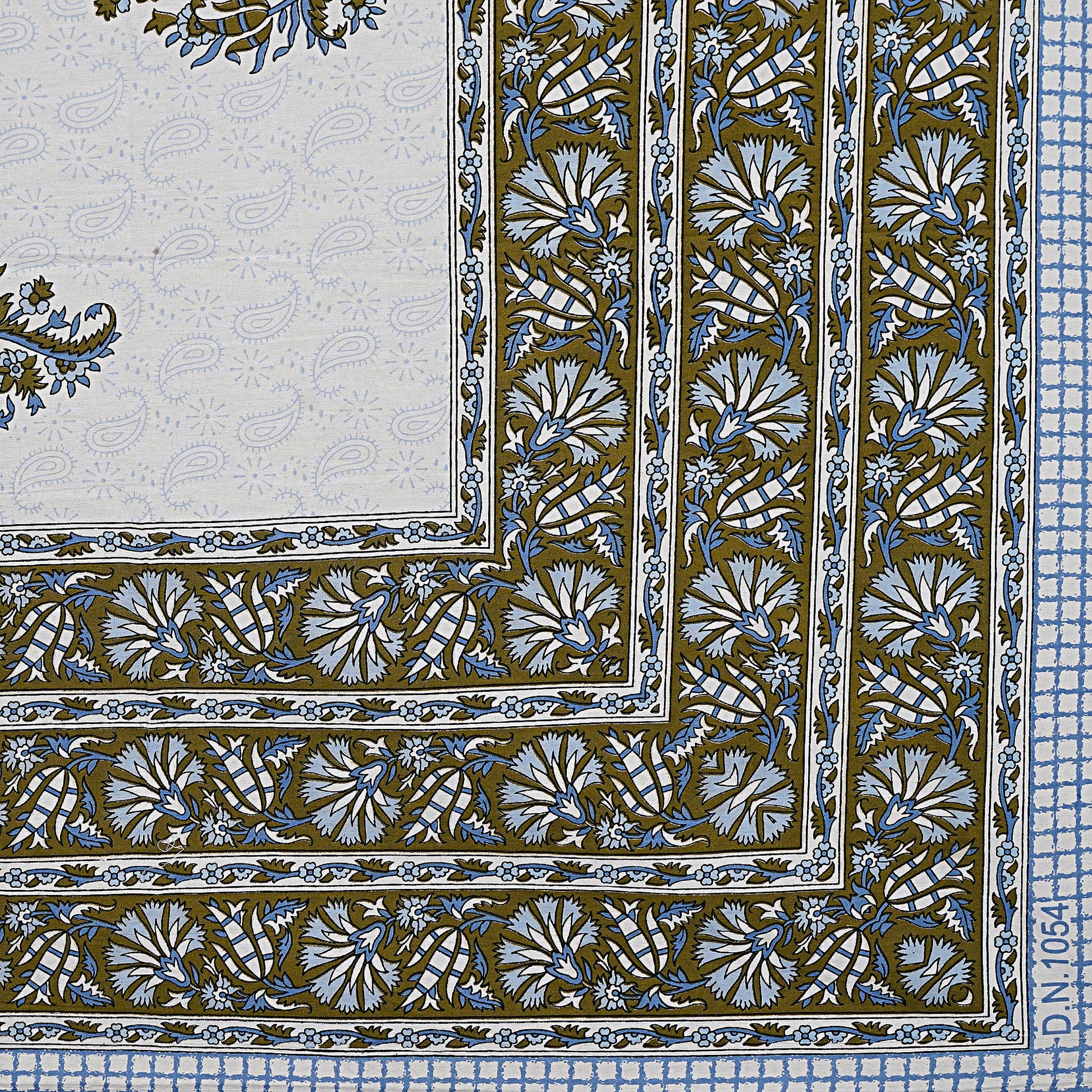 Rajasthan Royal Super Fine Cotton Block Print King Size Bedsheet