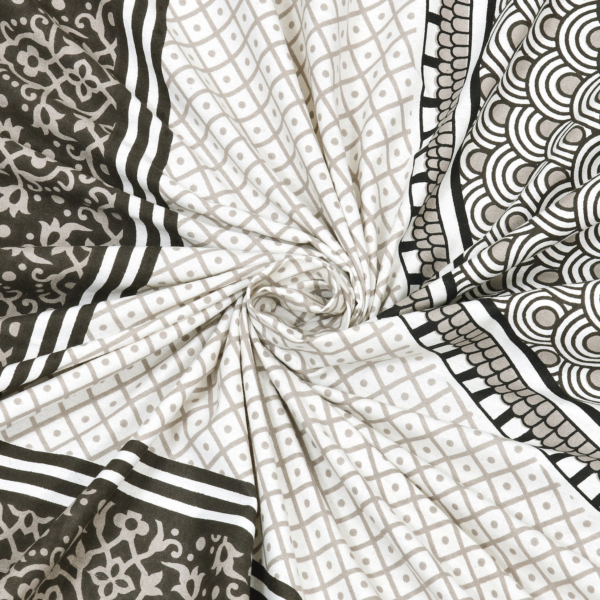 Rajasthan Royal Super Fine Cotton Block Print King Size Bedsheet