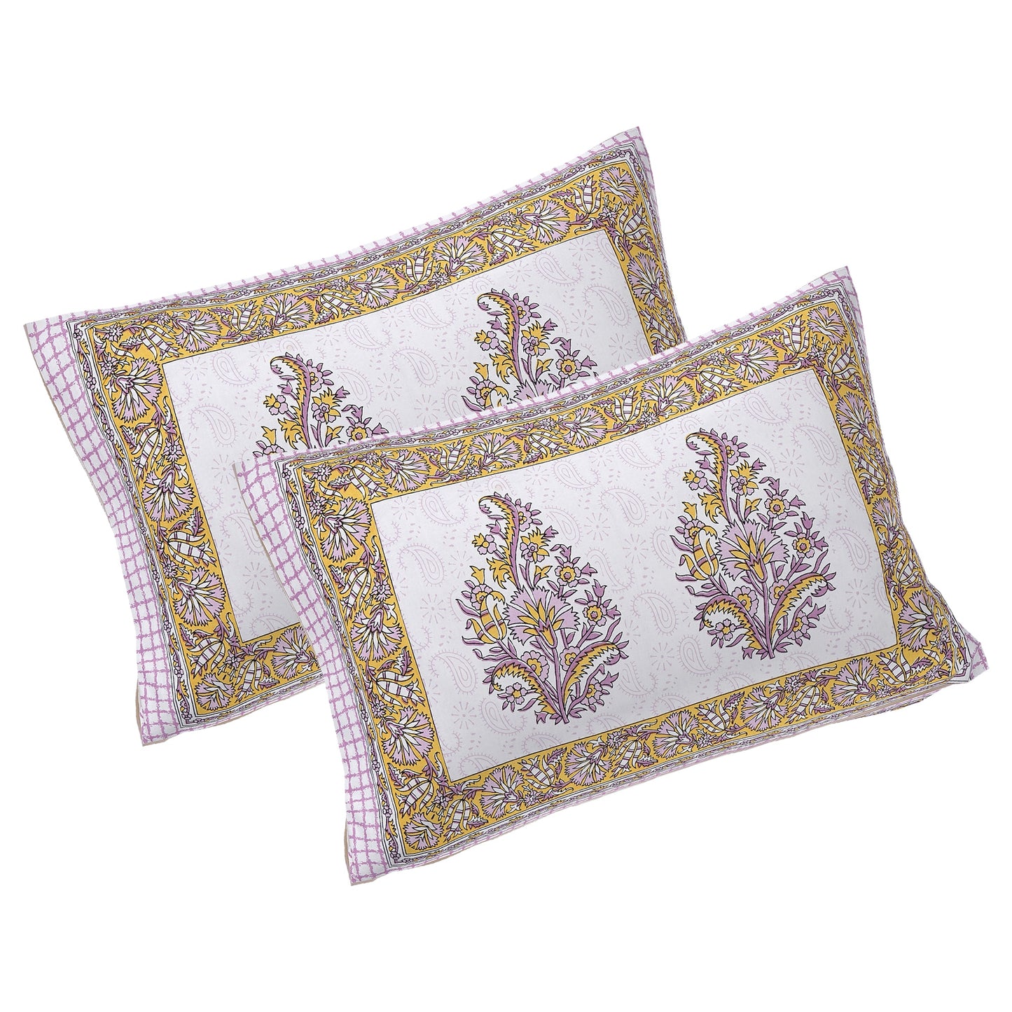 Rajasthan Royal Super Fine Cotton Block Print King Size Bedsheet