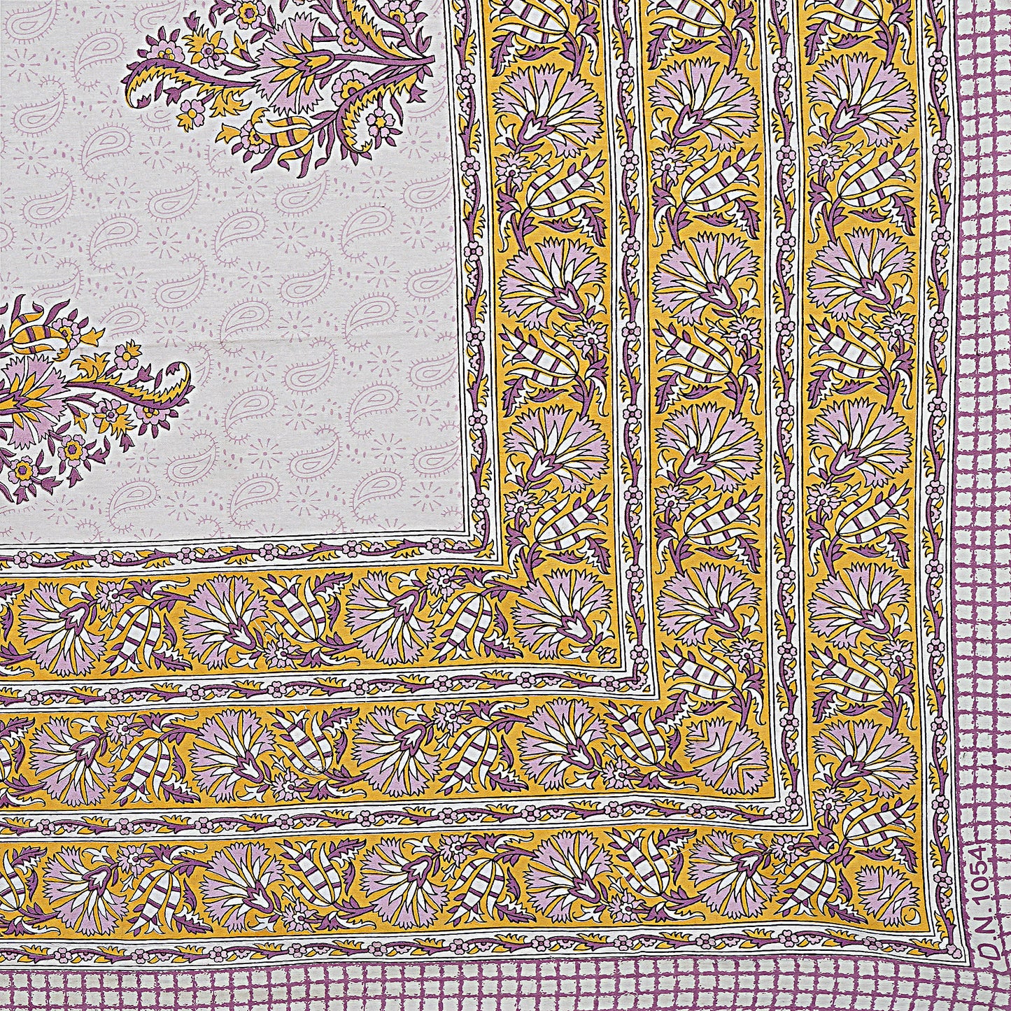 Rajasthan Royal Super Fine Cotton Block Print King Size Bedsheet