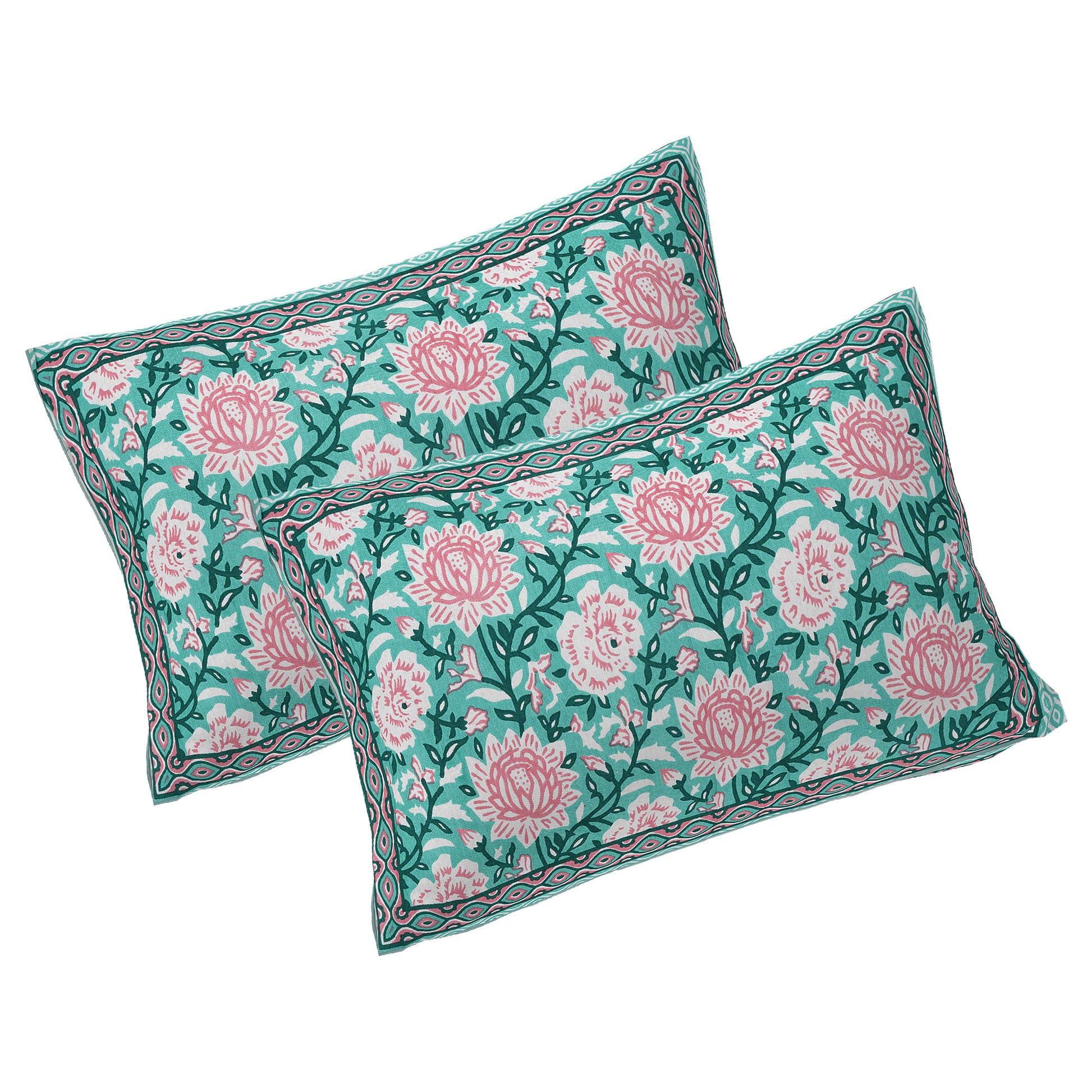 Rajasthan Royal Super Fine Cotton Block Print King Size Bedsheet