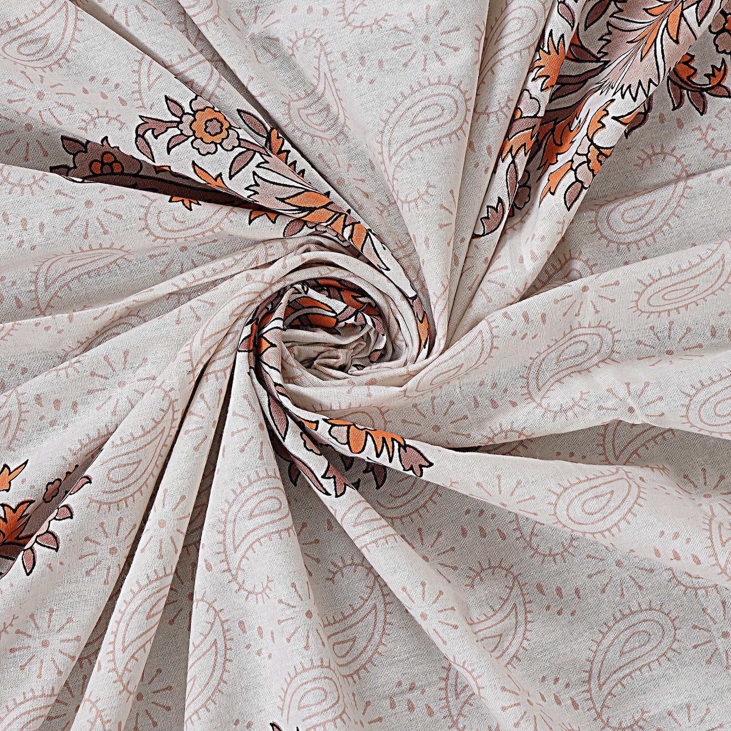 Rajasthan Royal Super Fine Cotton Block Print King Size Bedsheet