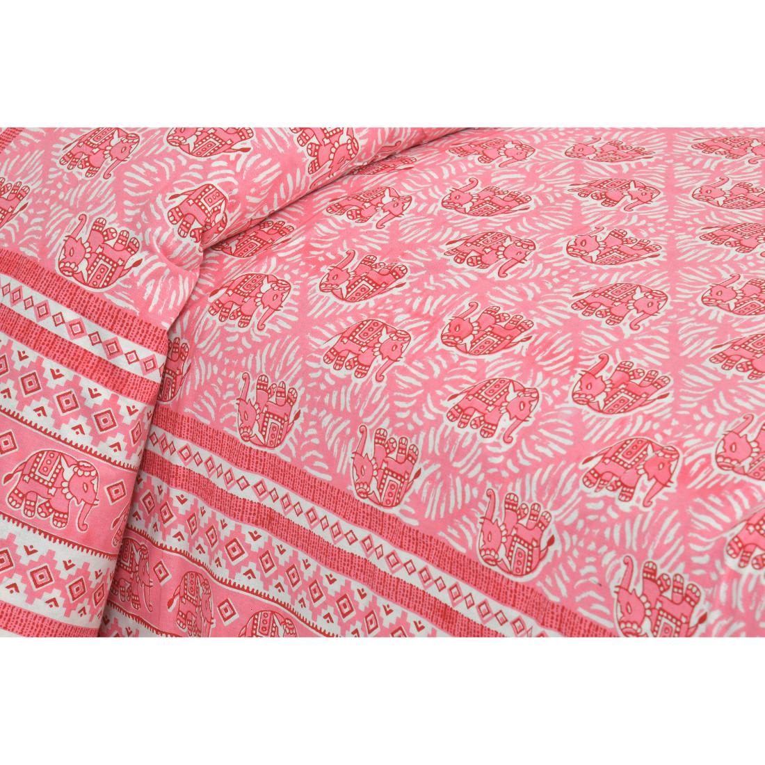 Rajasthan Royal Super Fine Cotton Block Print King Size Bedsheet