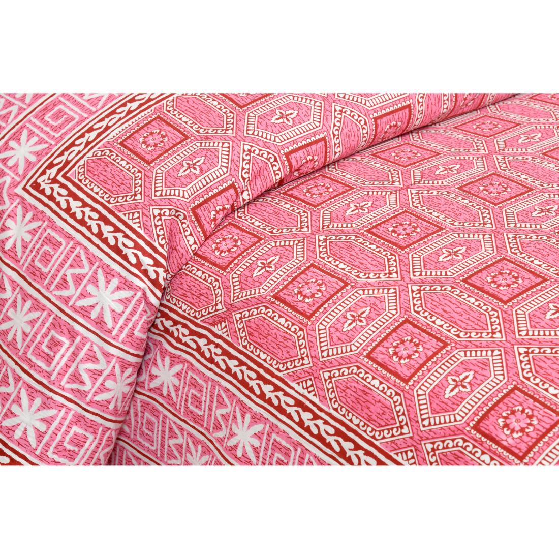 Rajasthan Royal Super Fine Cotton Block Print King Size Bedsheet