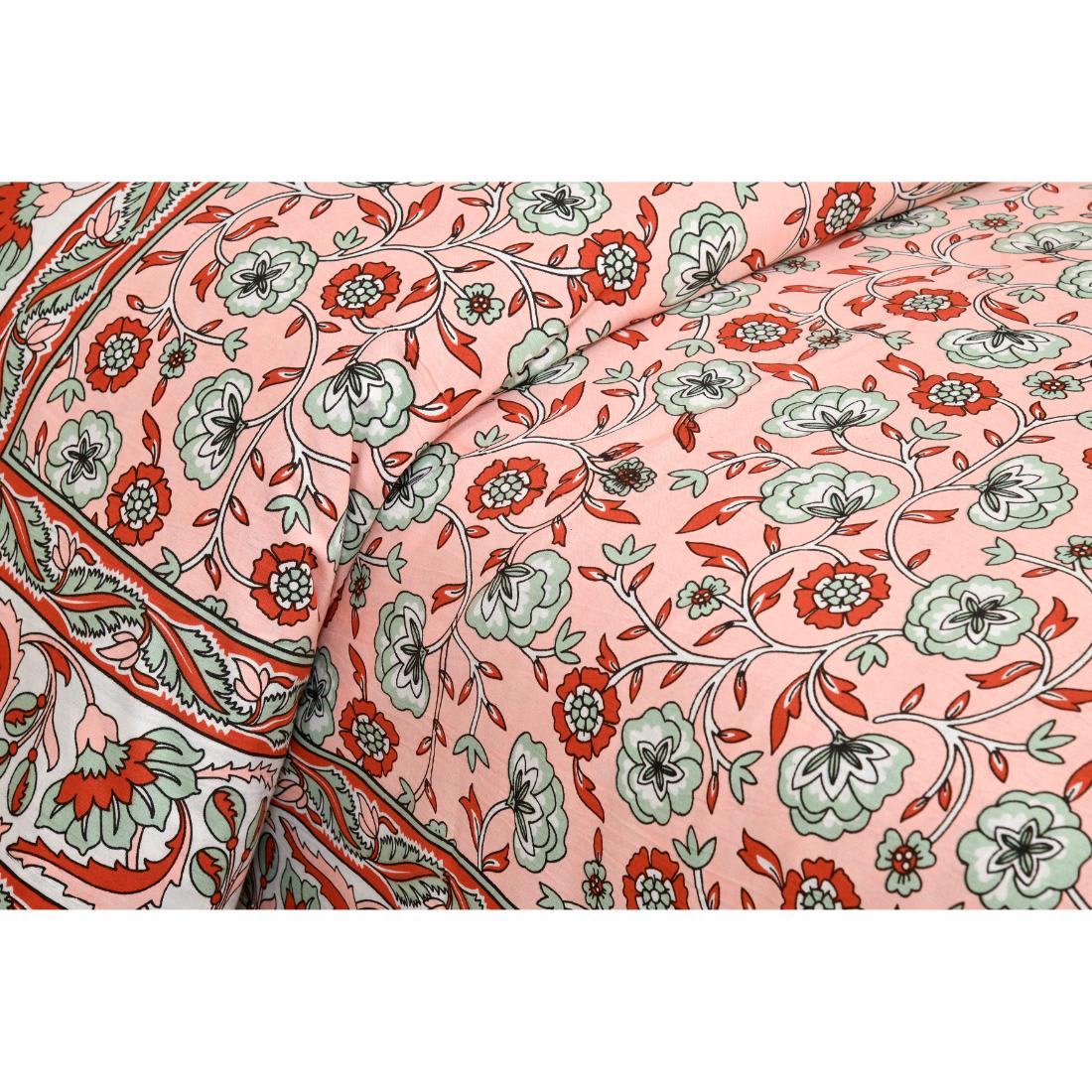Rajasthan Royal Super Fine Cotton Block Print King Size Bedsheet