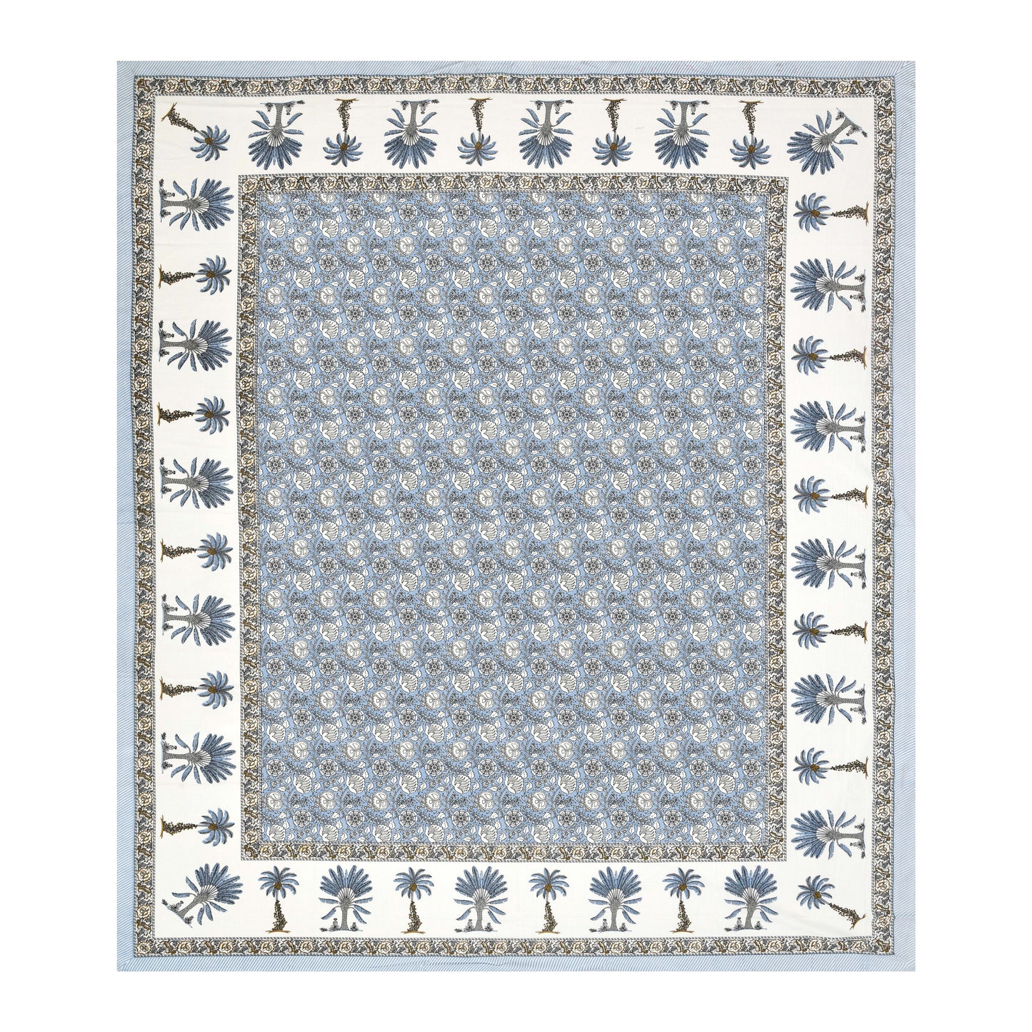 Rajasthan Royal Super Fine Cotton Block Print King Size Bedsheet