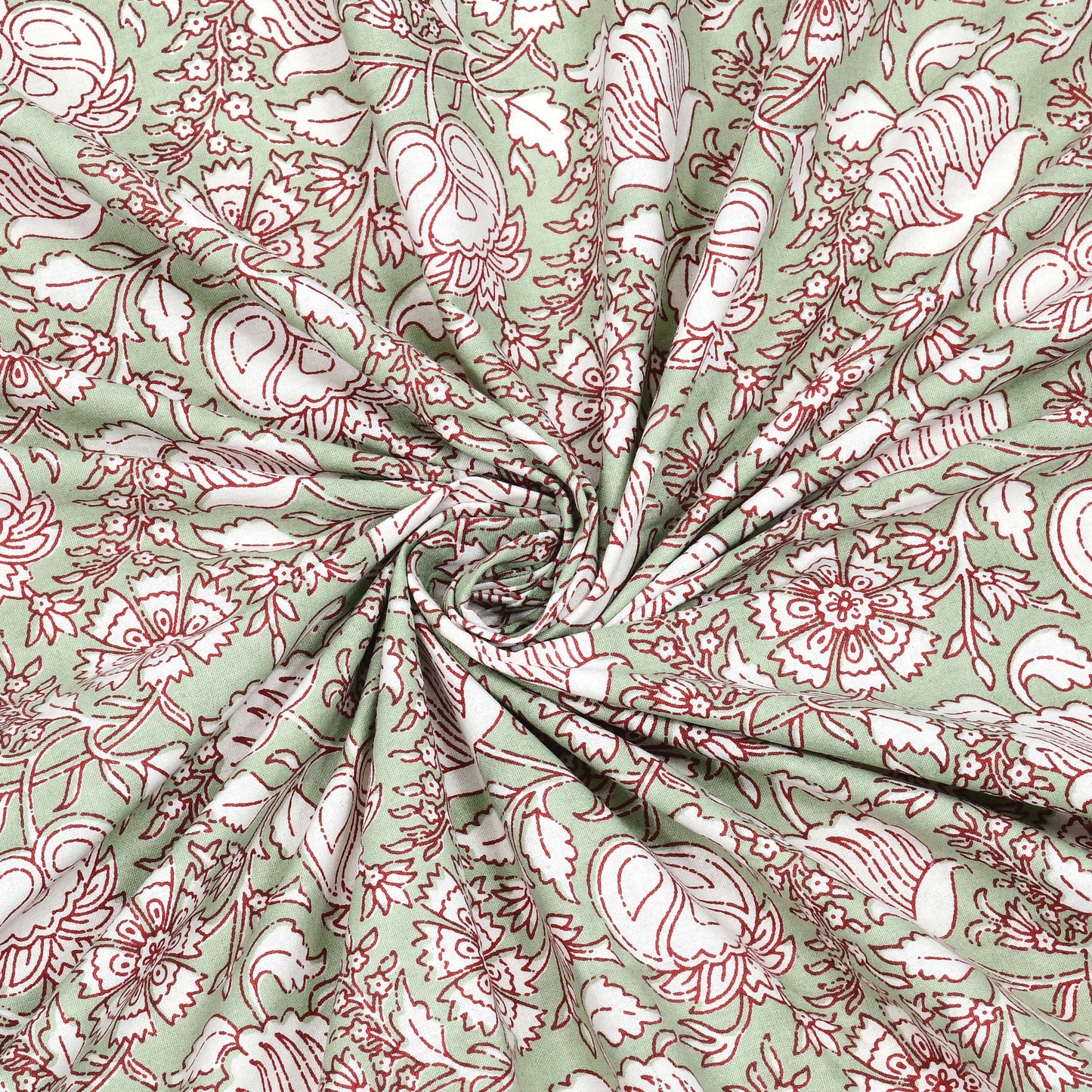 Rajasthan Royal Super Fine Cotton Block Print King Size Bedsheet