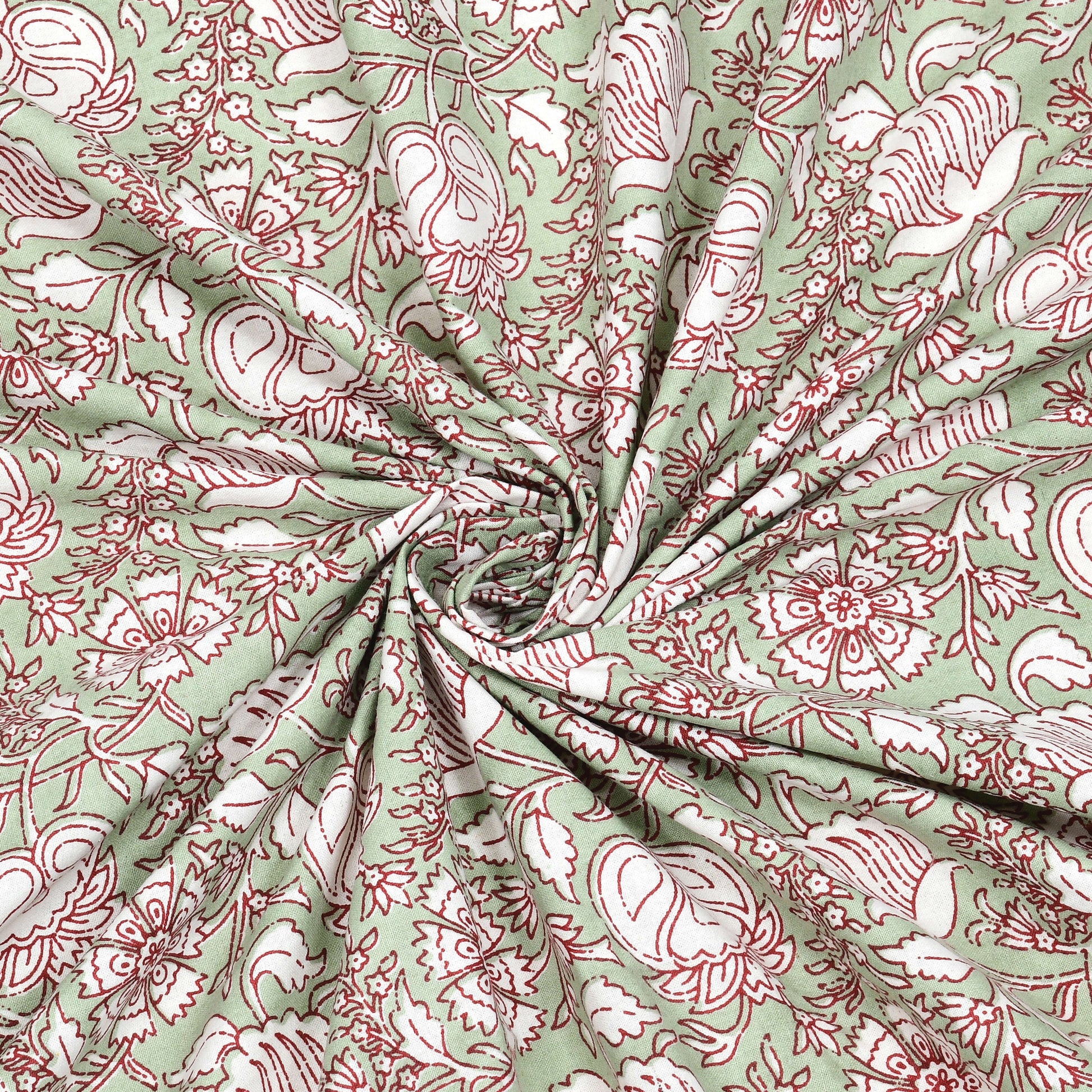 Rajasthan Royal Super Fine Cotton Block Print King Size Bedsheet