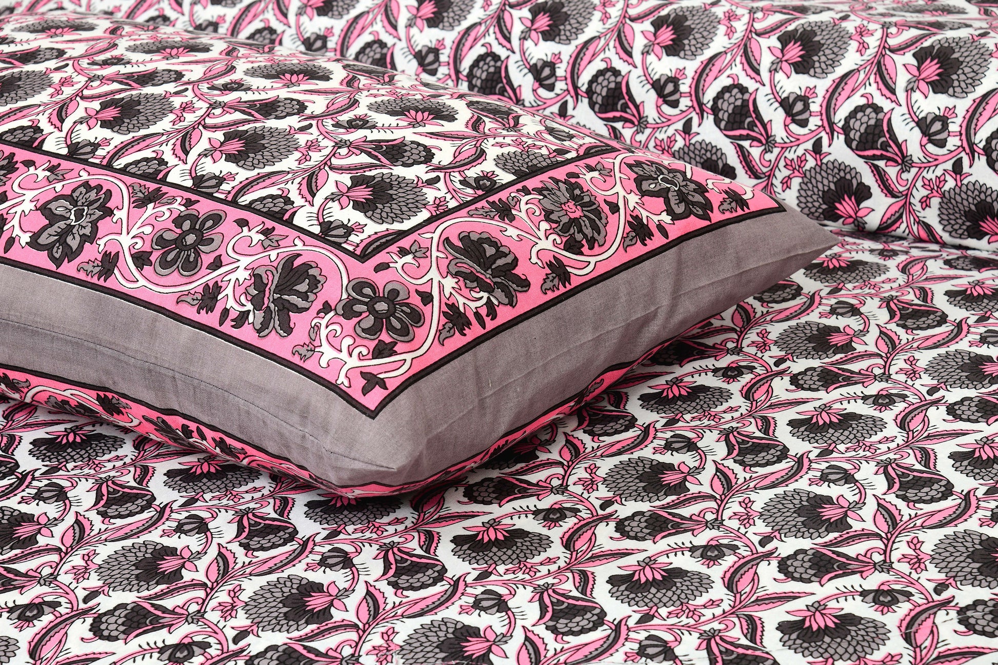 Rajasthan Royal Super Fine Cotton Block Print King Size Bedsheet