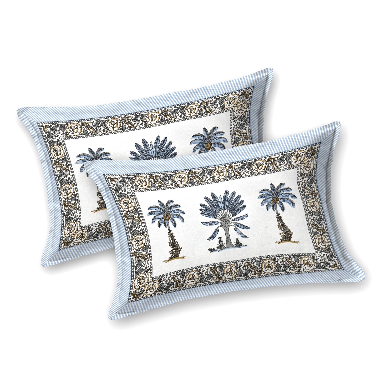 Rajasthan Royal Super Fine Cotton Block Print King Size Bedsheet