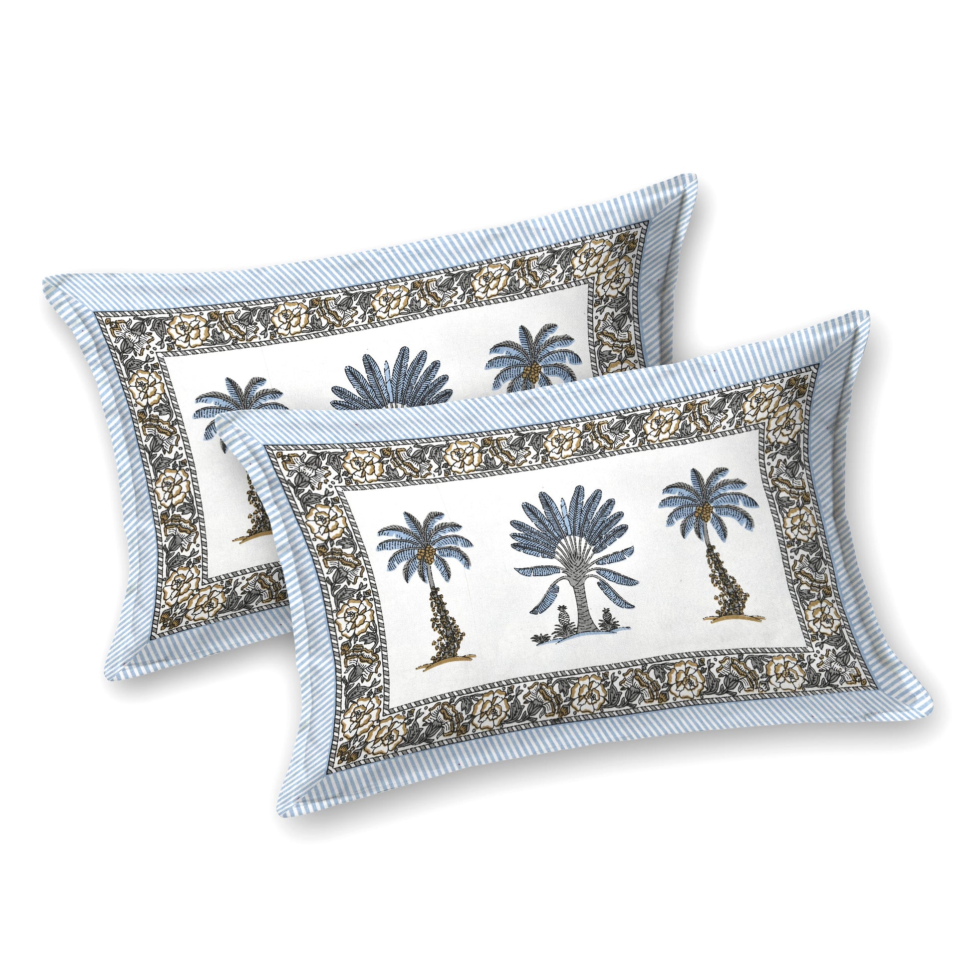 Rajasthan Royal Super Fine Cotton Block Print King Size Bedsheet
