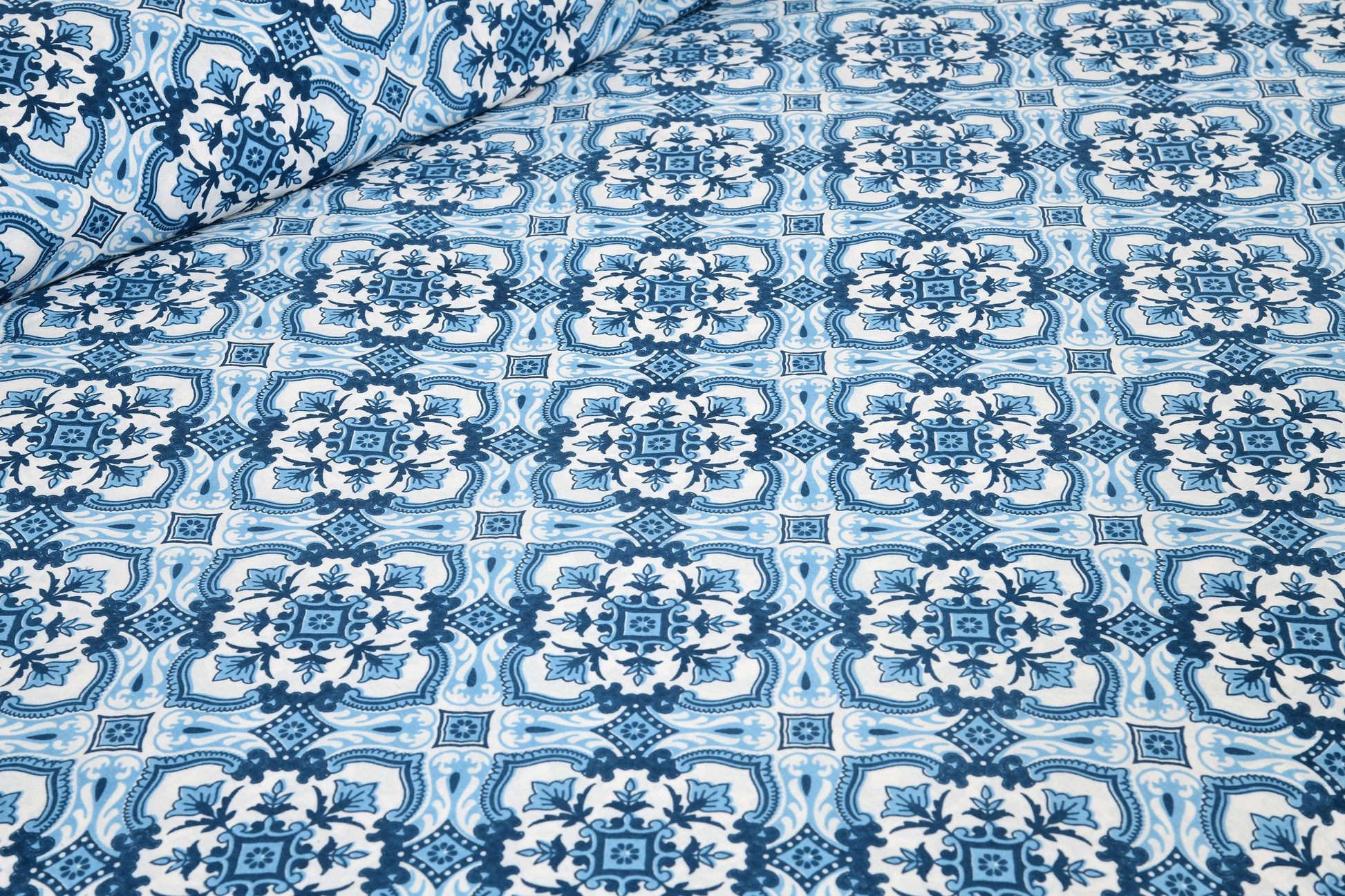 Rajasthan Royal Super Fine Cotton Block Print King Size Bedsheet