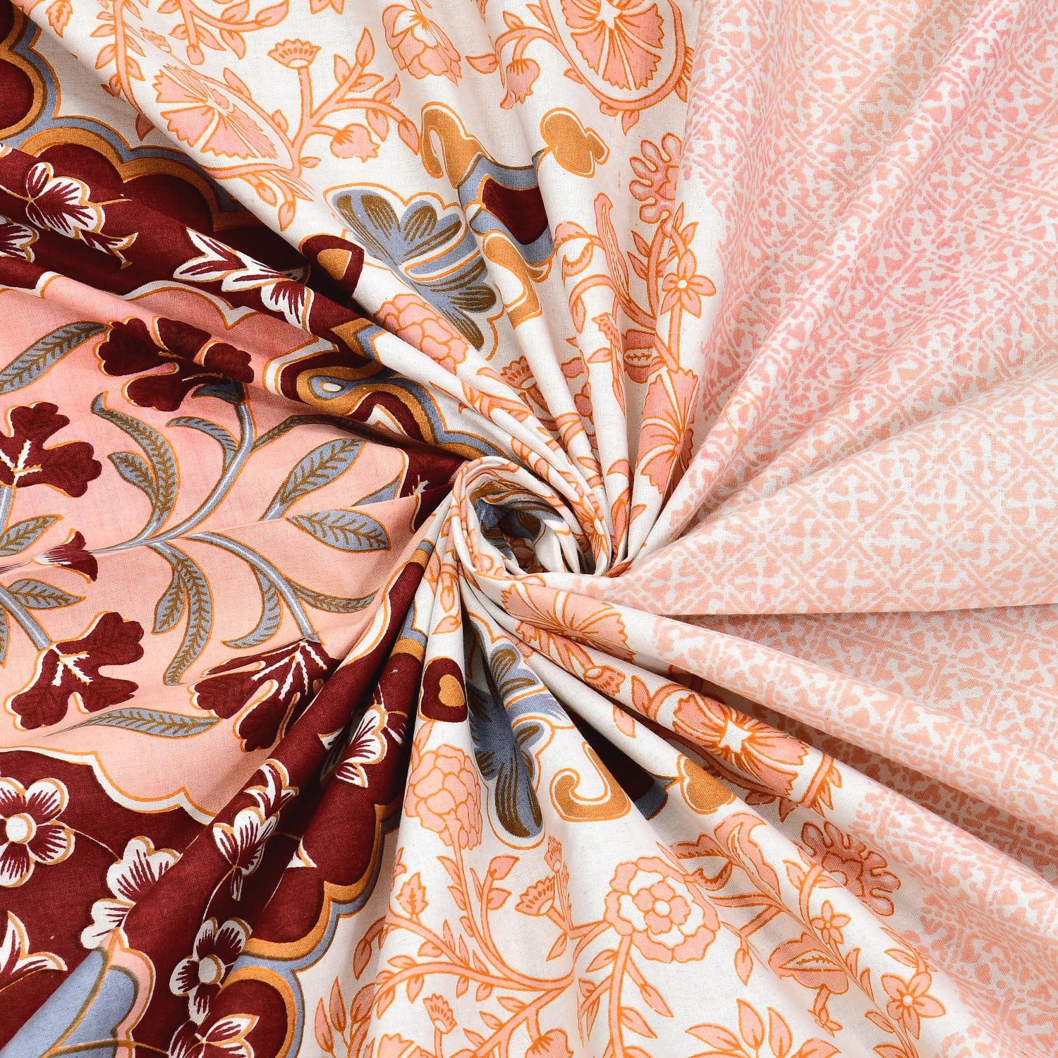 Rajasthan Royal Super Fine Cotton Block Print King Size Bedsheet