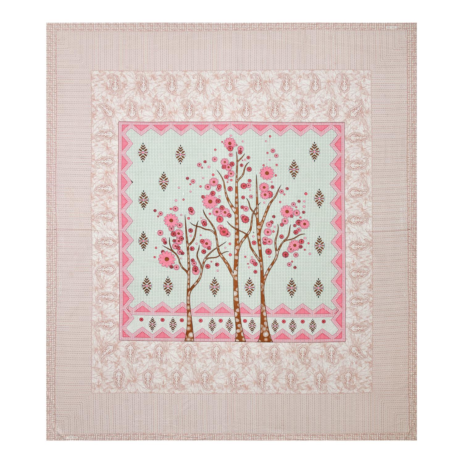 Rajasthan Royal Super Fine Cotton Block Print King Size Bedsheet
