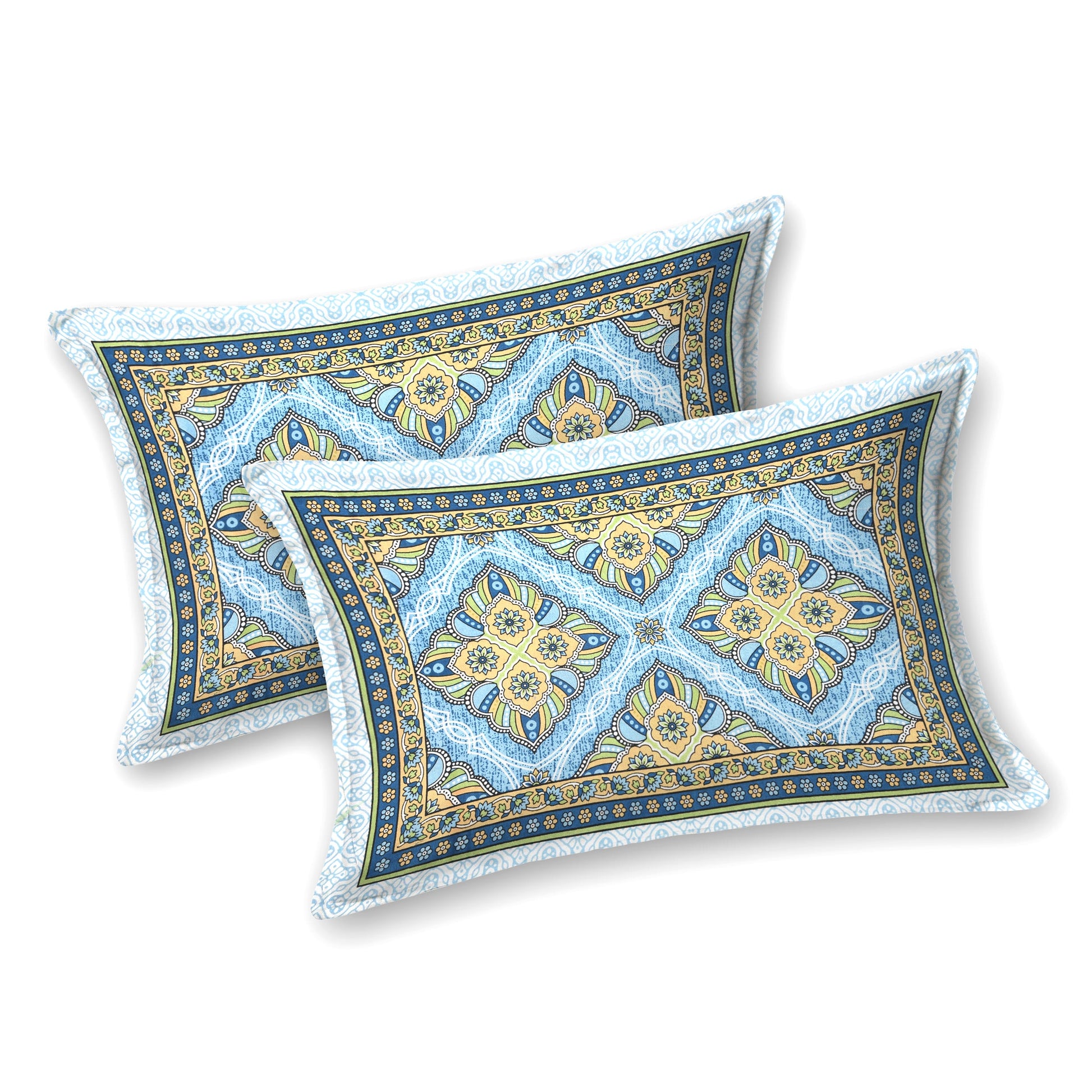 Rajasthan Royal Super Fine Cotton Block Print King Size Bedsheet